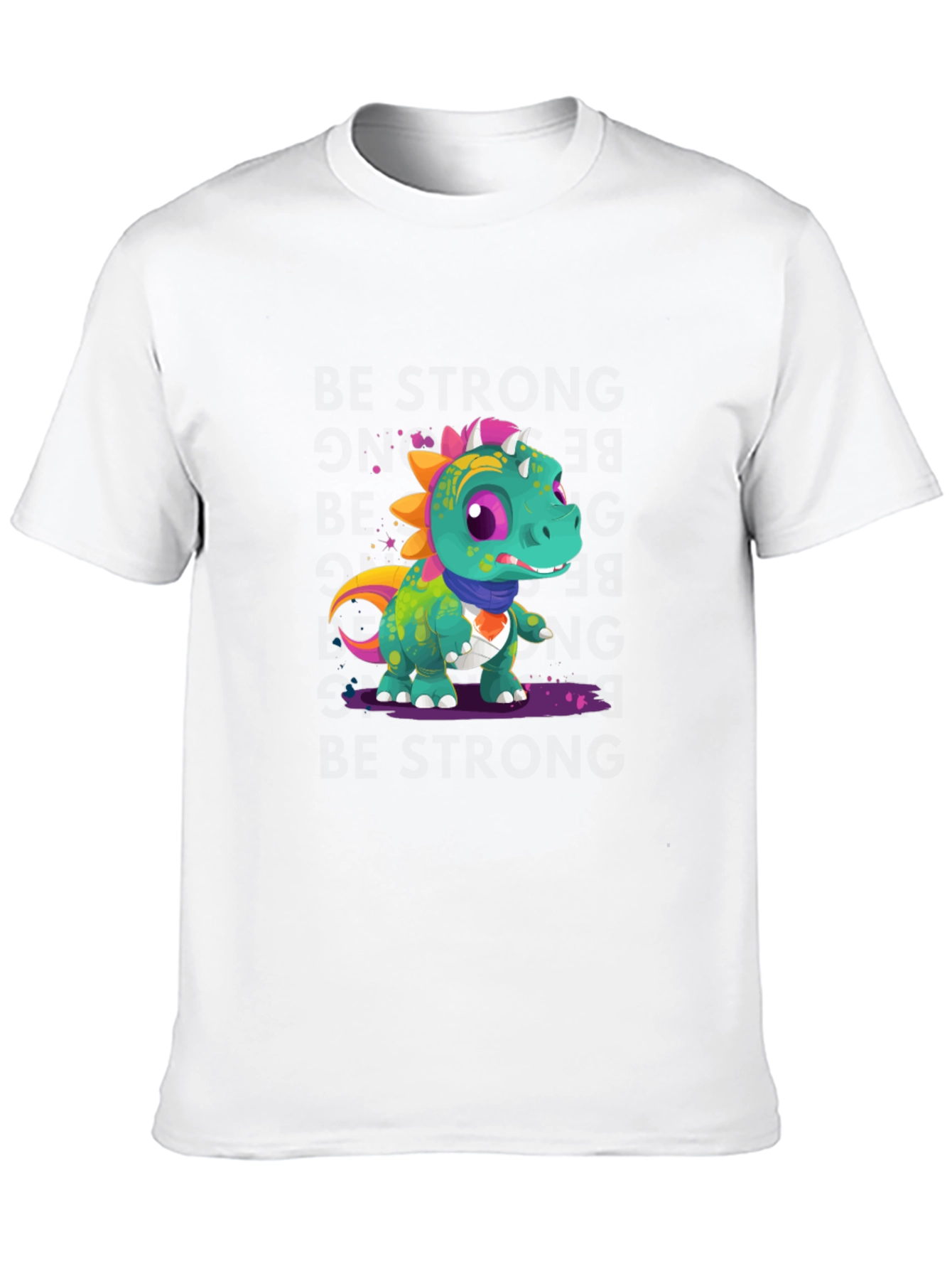 Cartoon Dinosaur Graphic Tee