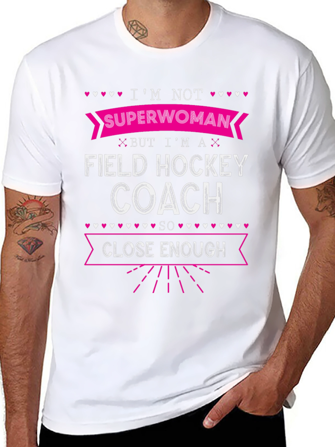Field Hockey Coach T-Shirt - Not Superwoman Funny Tee