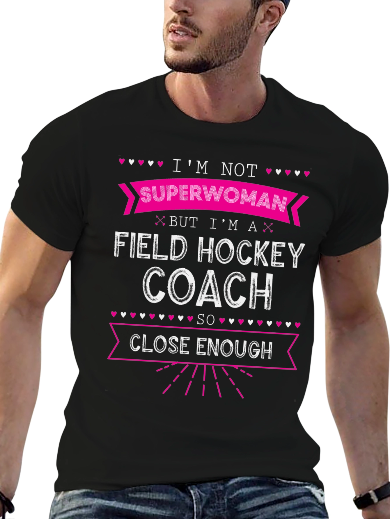 Field Hockey Coach T-Shirt - Not Superwoman Funny Tee