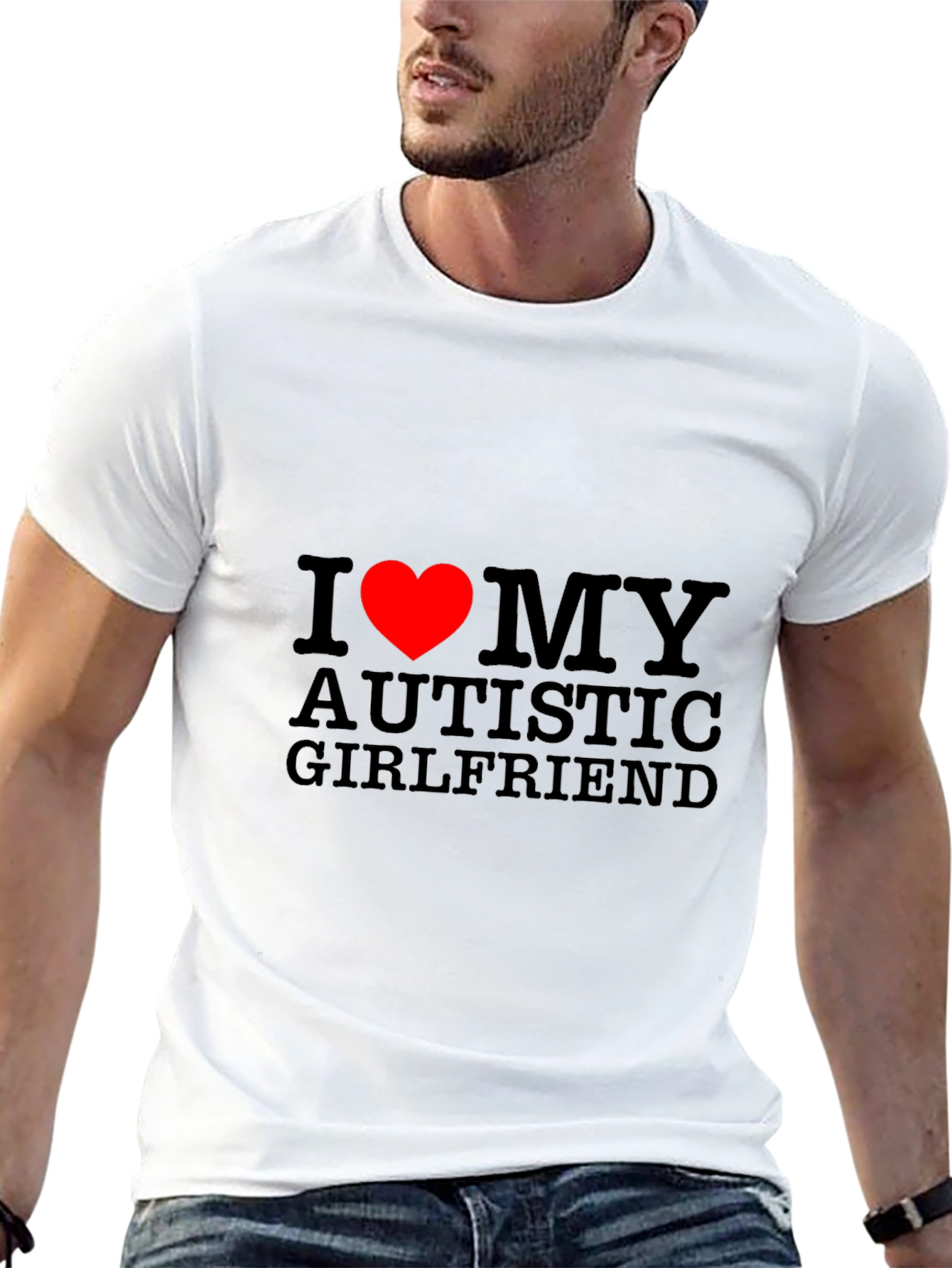 I Heart My Autistic Girlfriend T-Shirt - Black