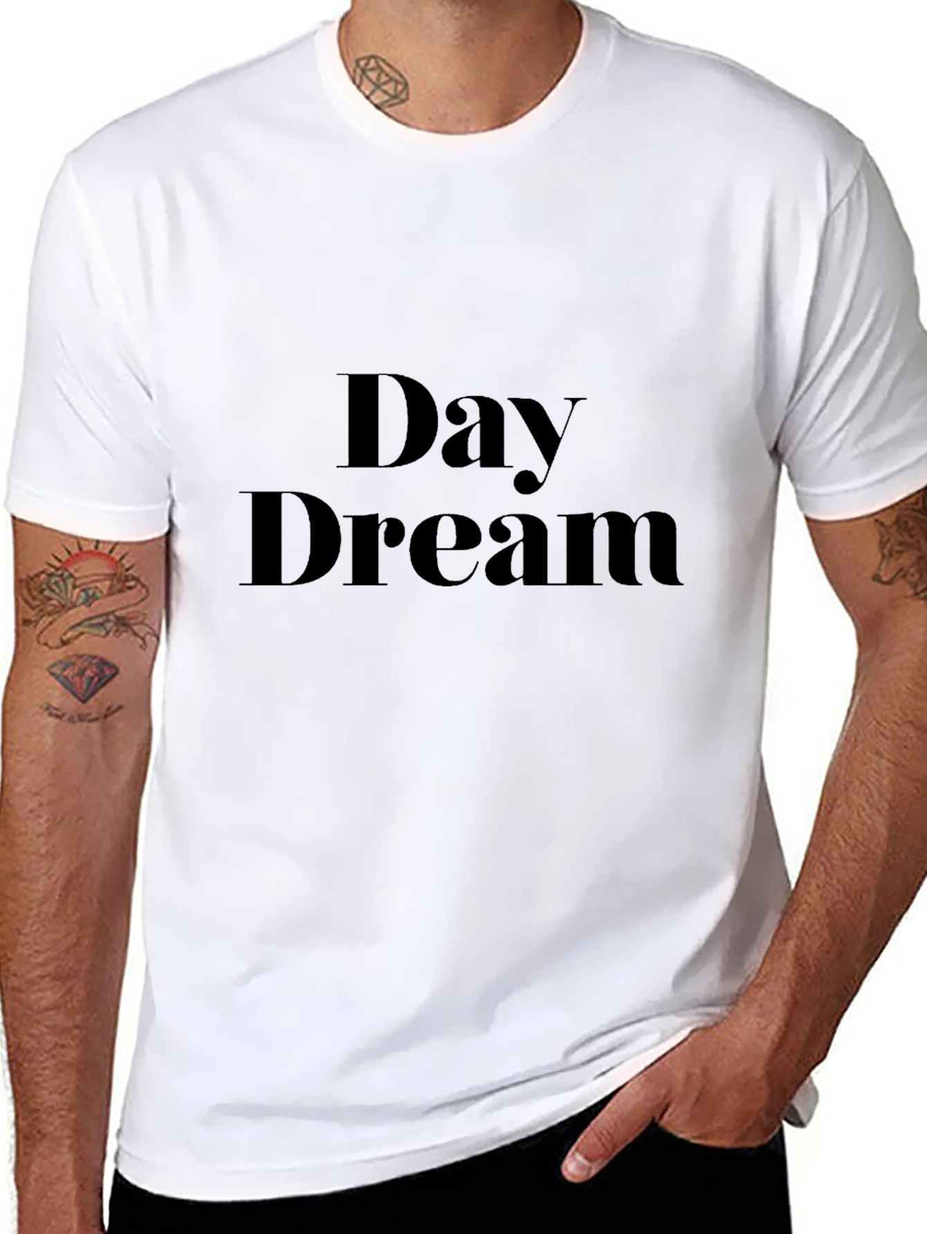 Day Dream Black Graphic T-Shirt