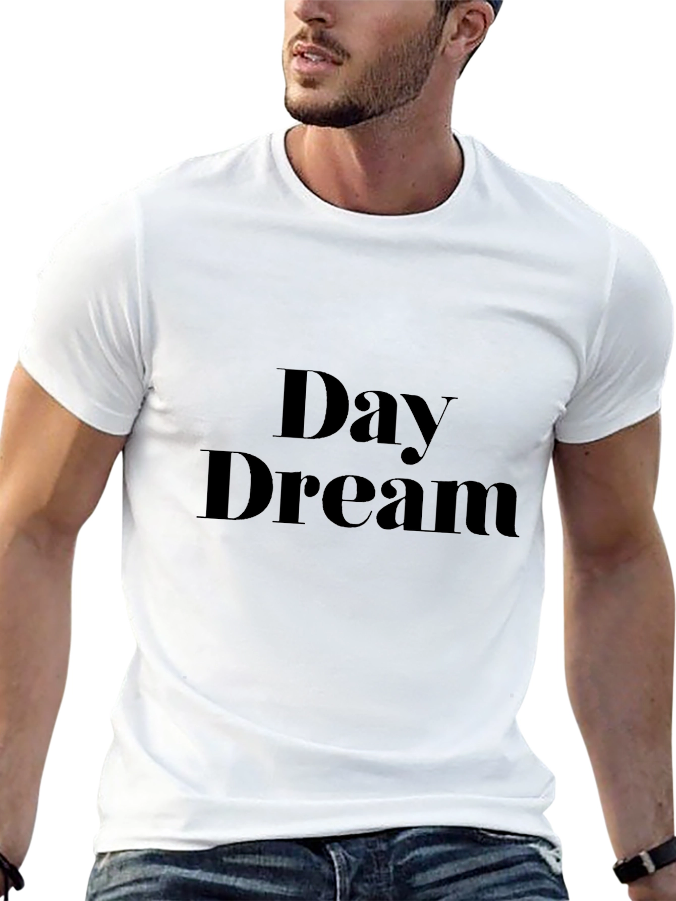Day Dream Black Graphic T-Shirt