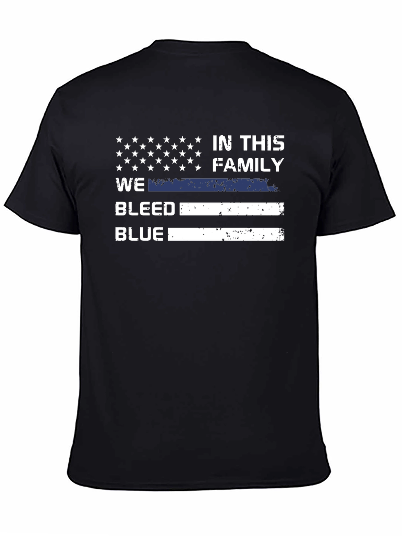 In This Family We Bleed Blue T-Shirt