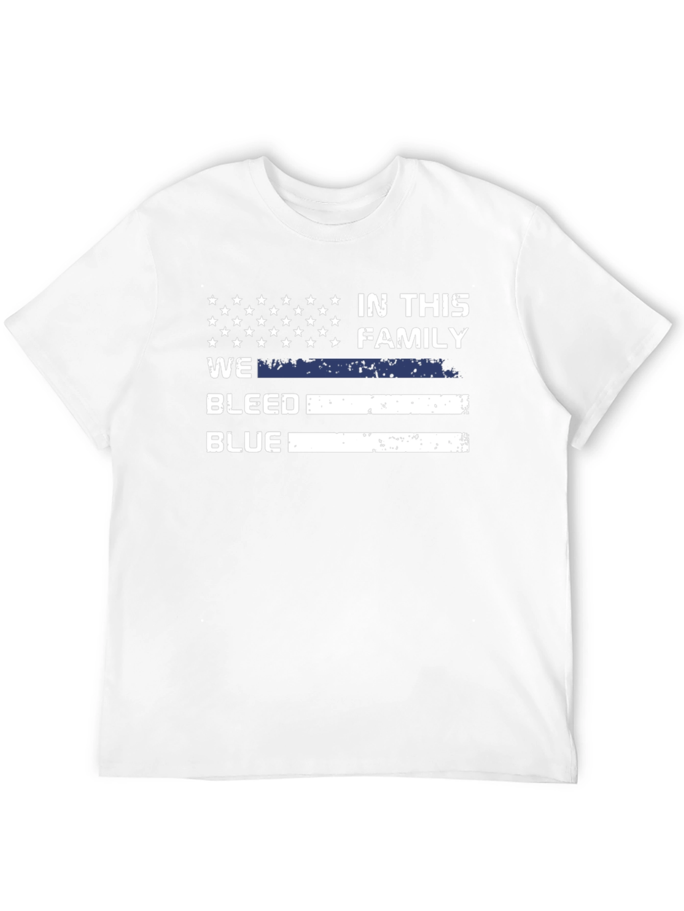 In This Family We Bleed Blue T-Shirt