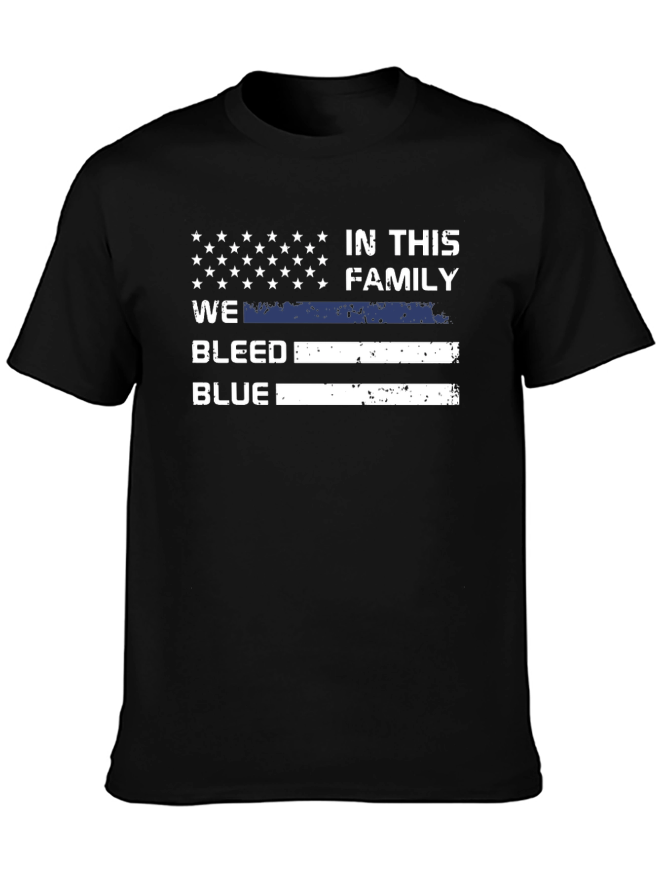 In This Family We Bleed Blue T-Shirt