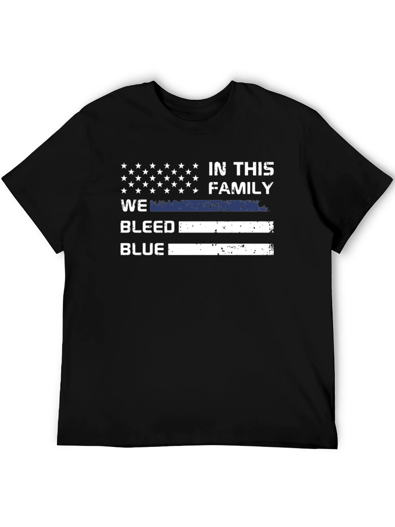 In This Family We Bleed Blue T-Shirt