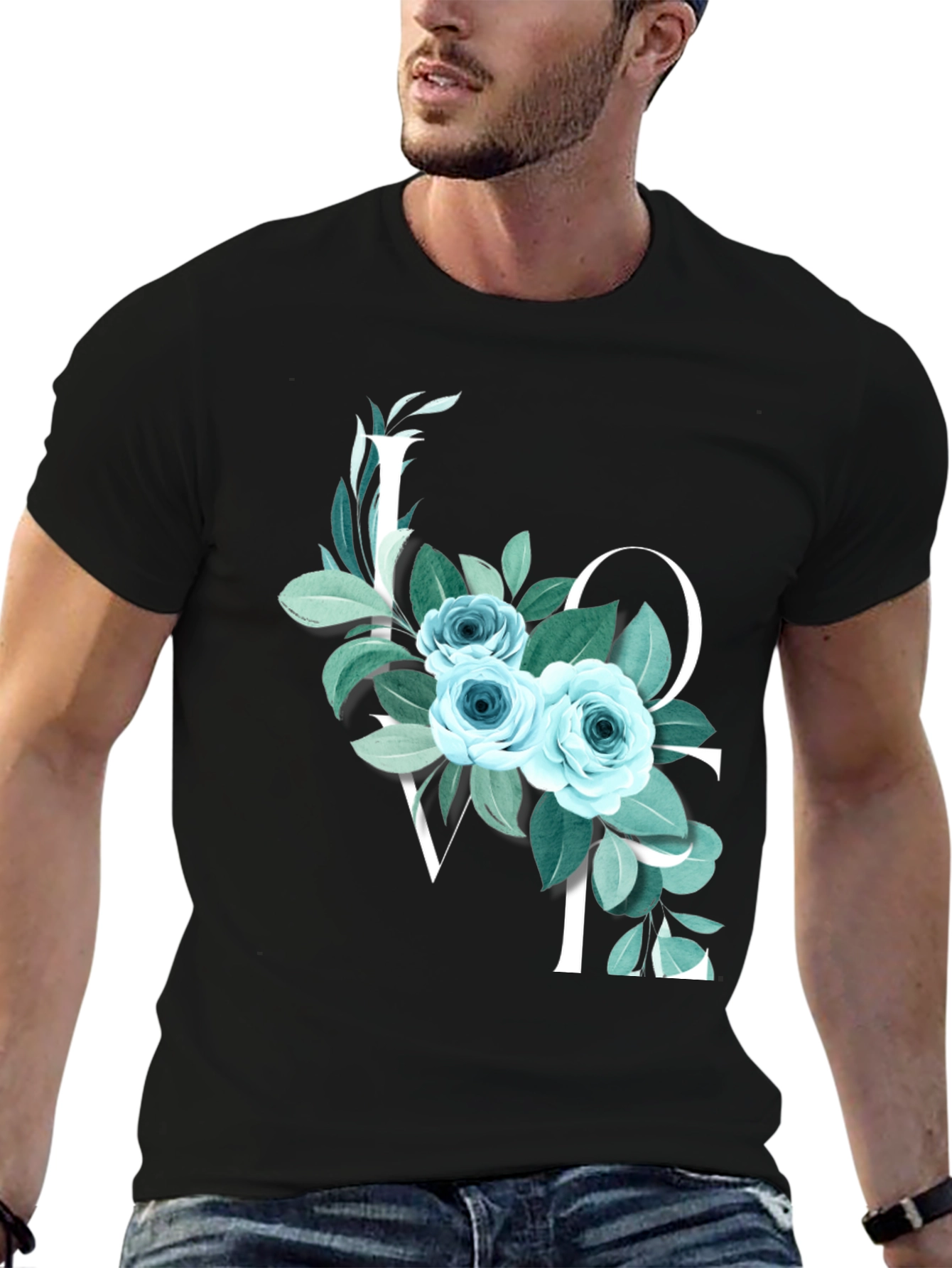 Floral LOVE Graphic Tee