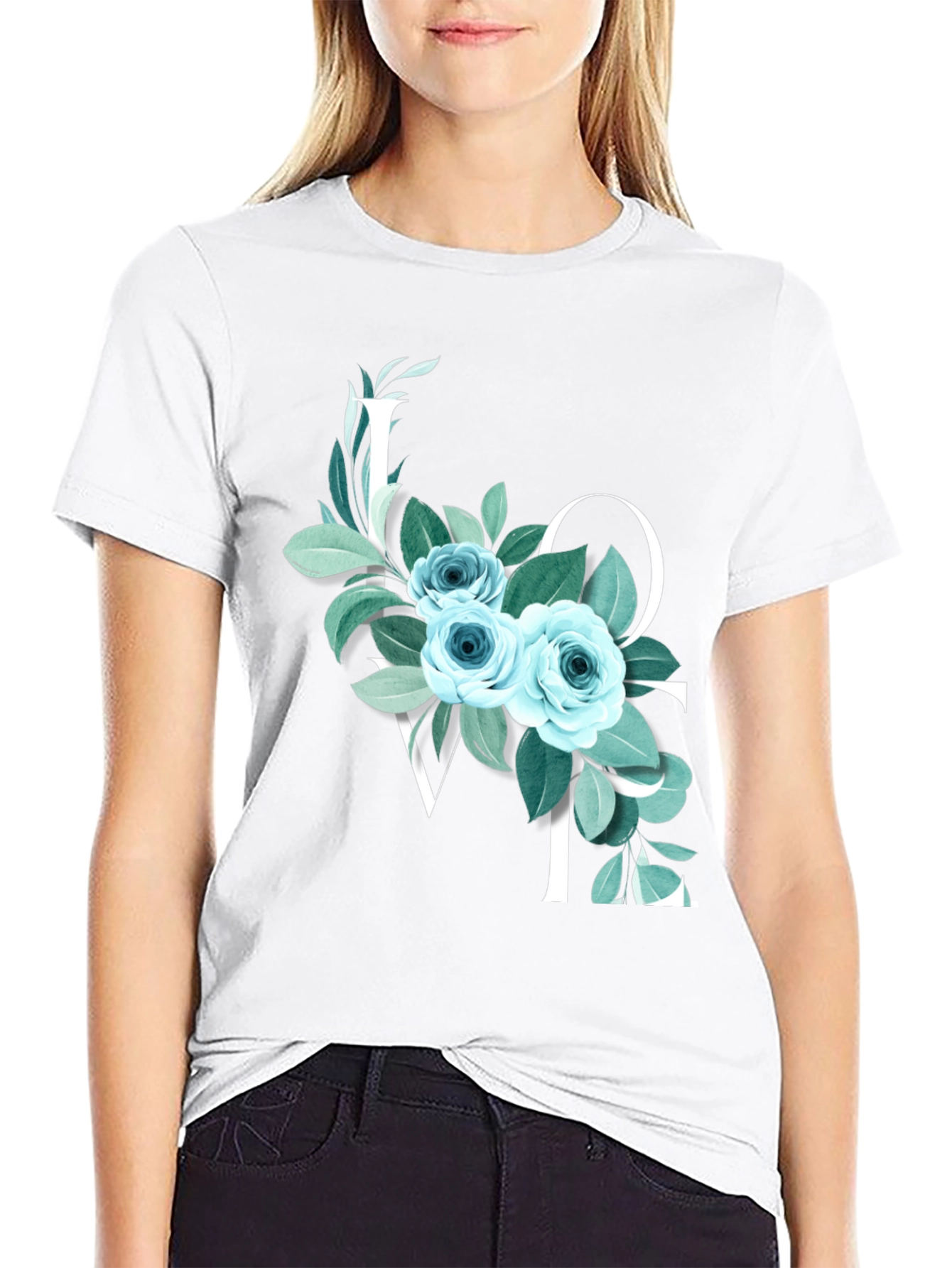 Floral LOVE Graphic Tee