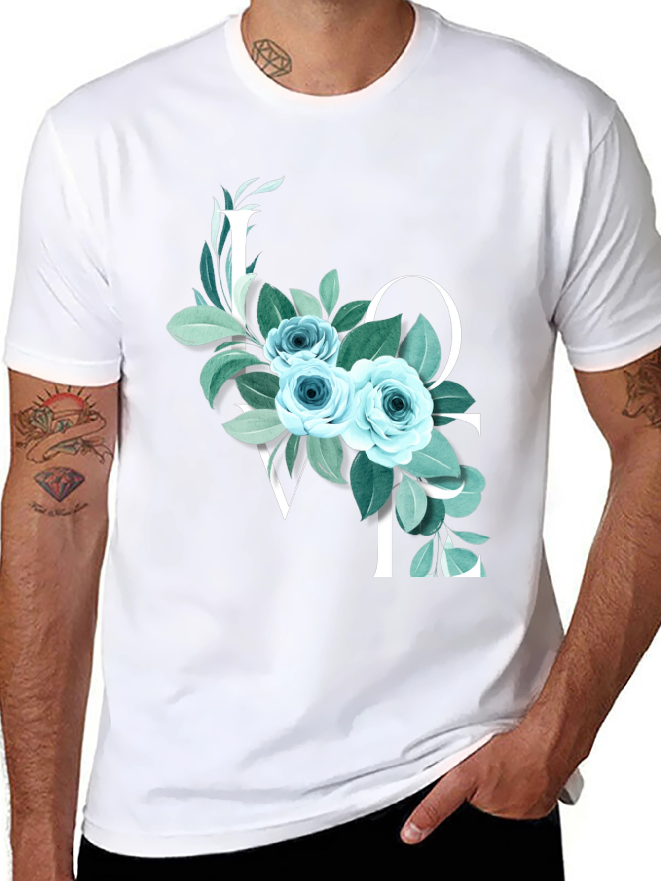 Floral LOVE Graphic Tee