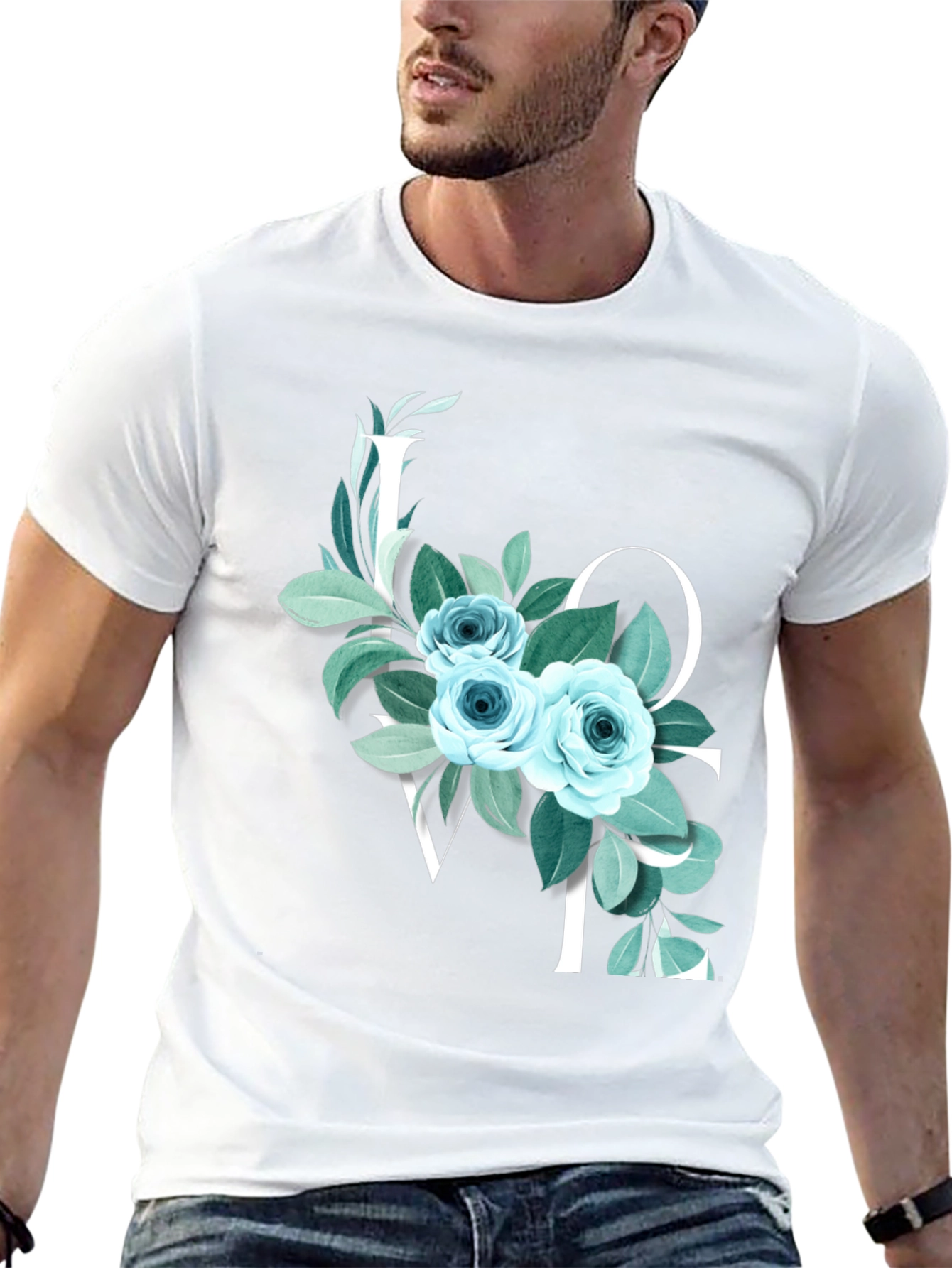 Floral LOVE Graphic Tee