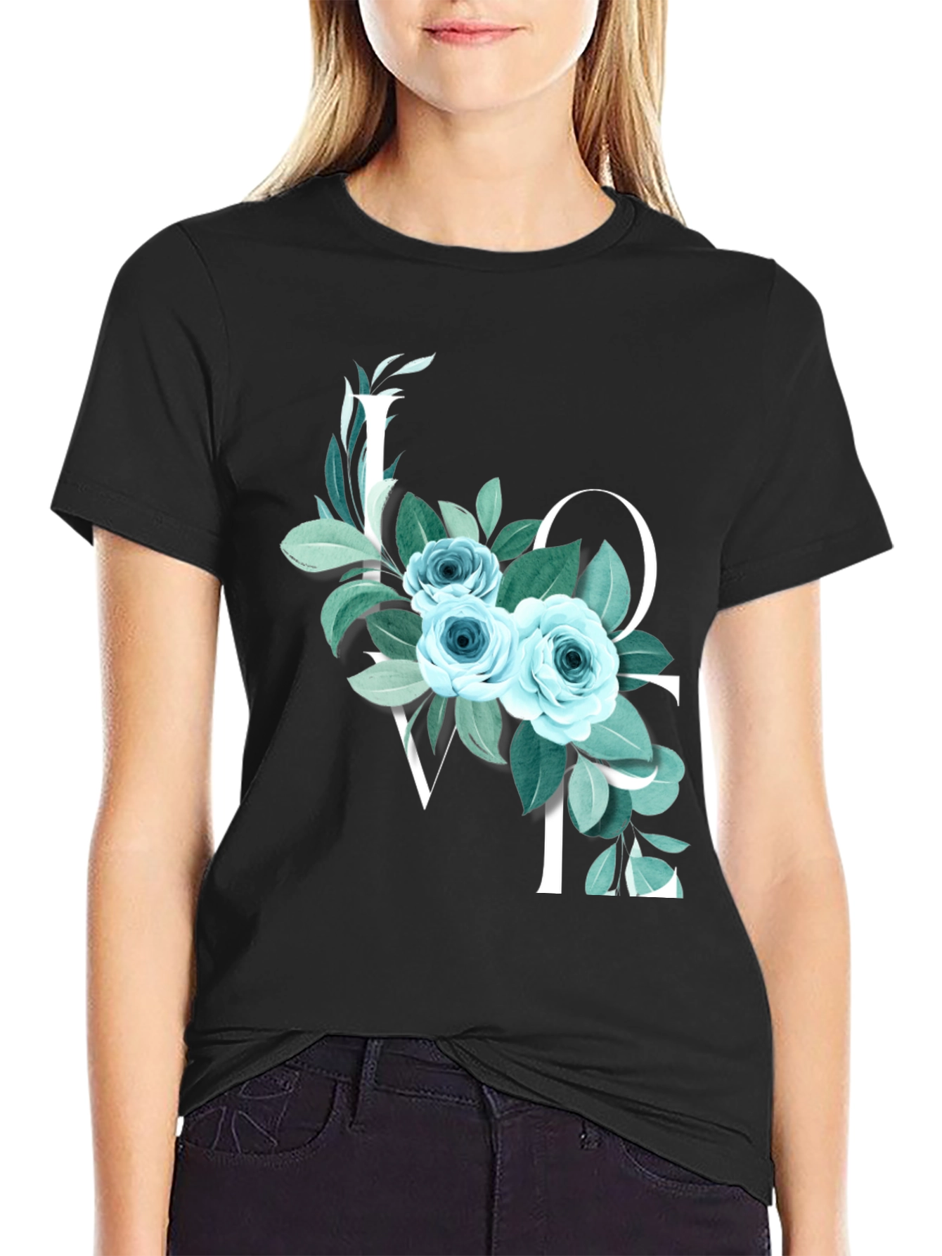 Floral LOVE Graphic Tee