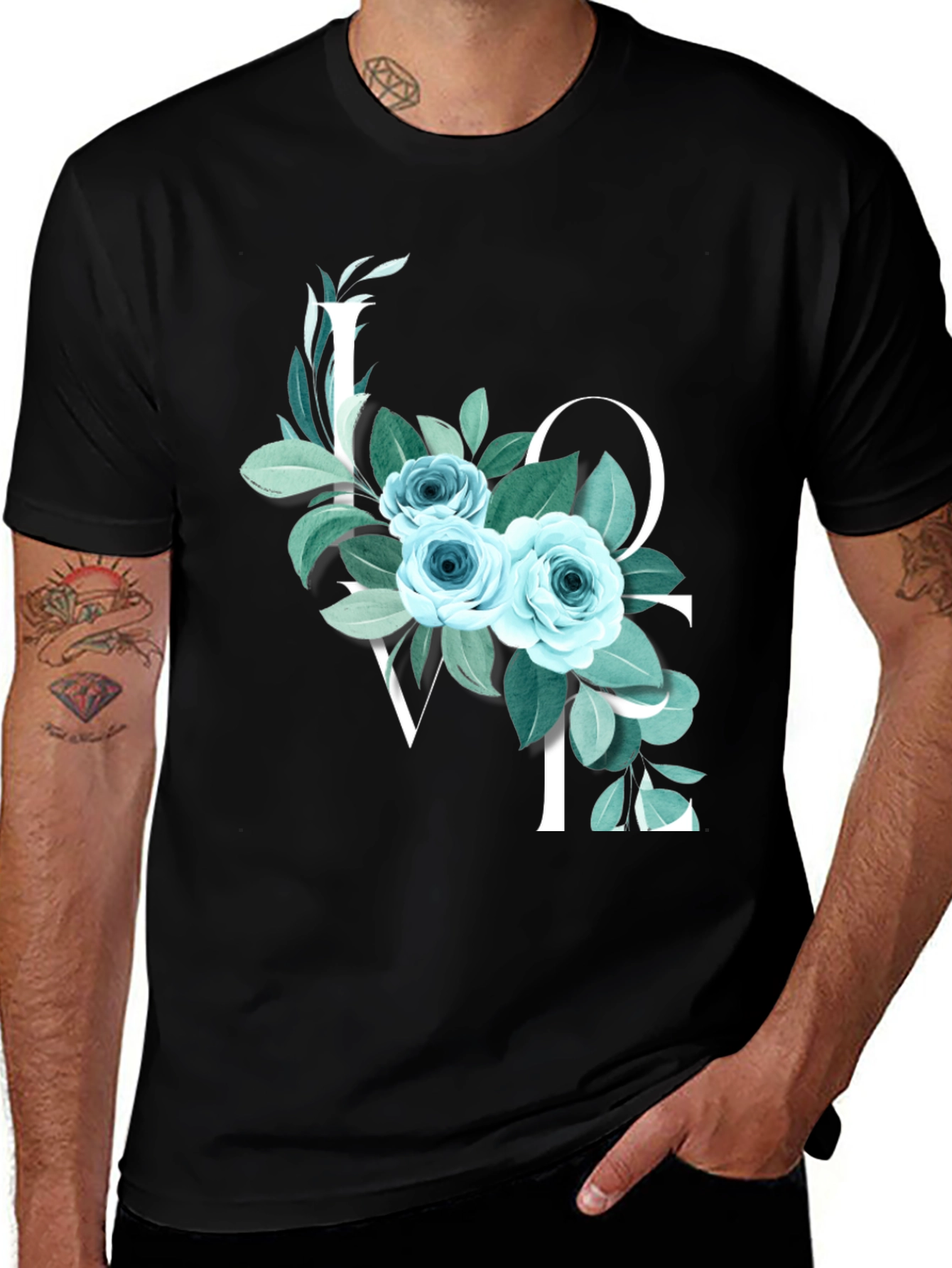 Floral LOVE Graphic Tee