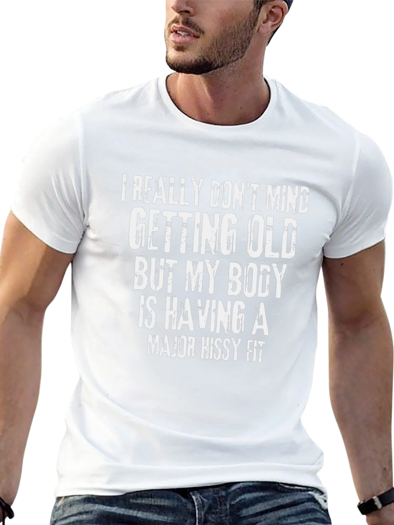 Funny Aging Body Hissy Fit Graphic T-Shirt