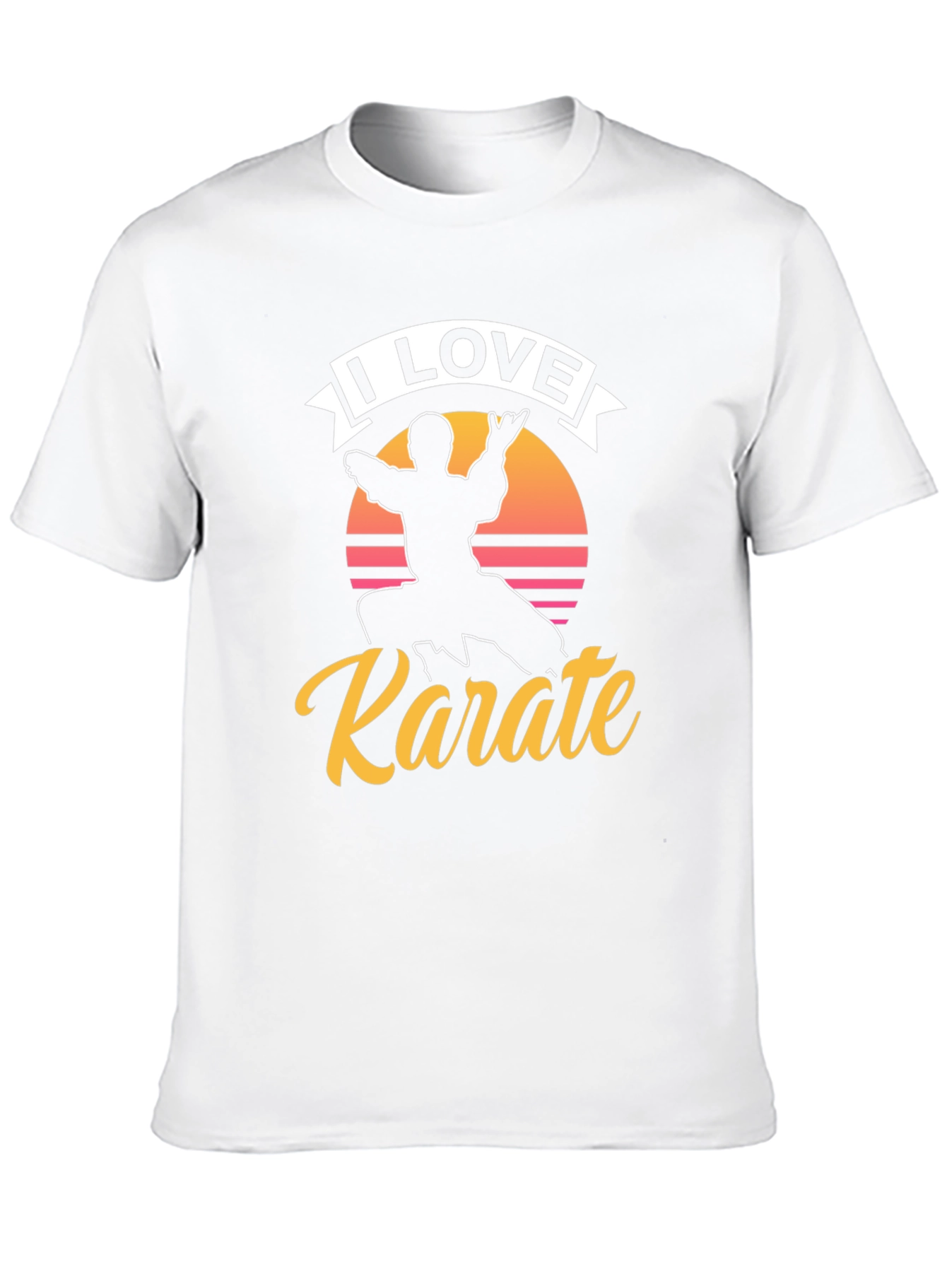 I Love Karate Graphic Tee - Martial Arts Shirt
