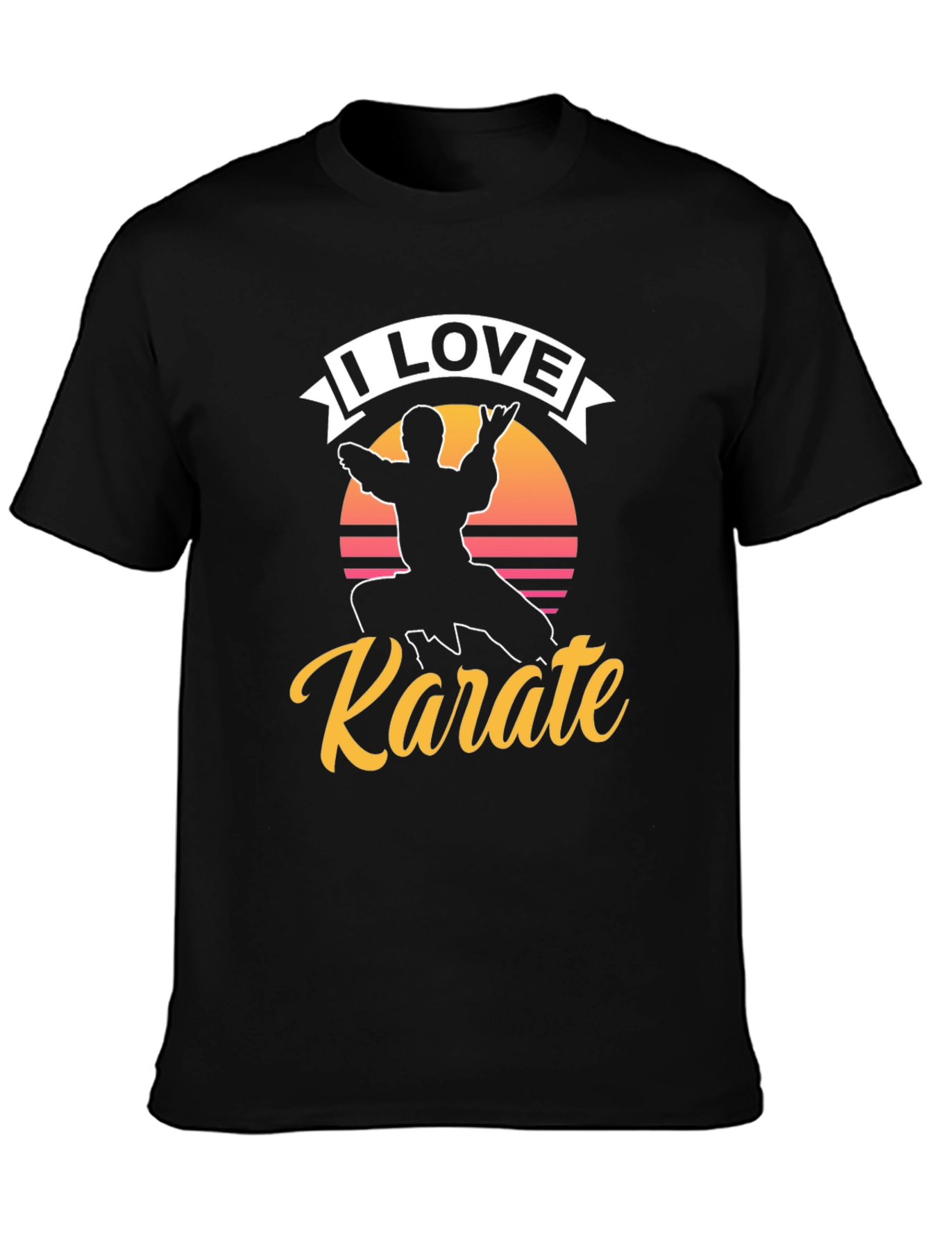 I Love Karate Graphic Tee - Martial Arts Shirt