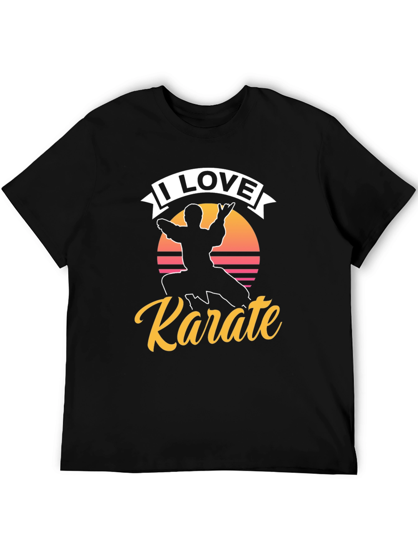 I Love Karate Graphic Tee - Martial Arts Shirt