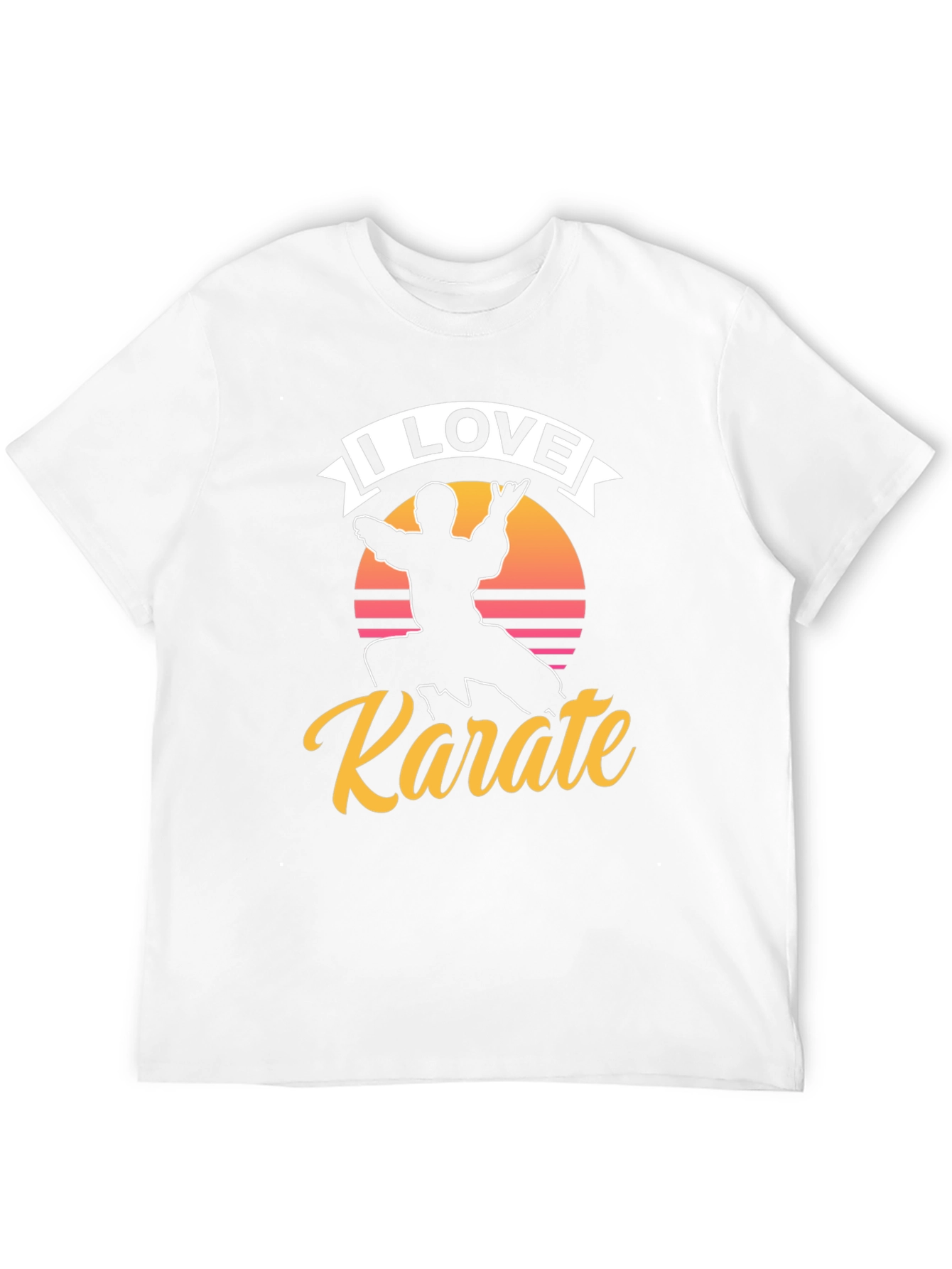 I Love Karate Graphic Tee - Martial Arts Shirt