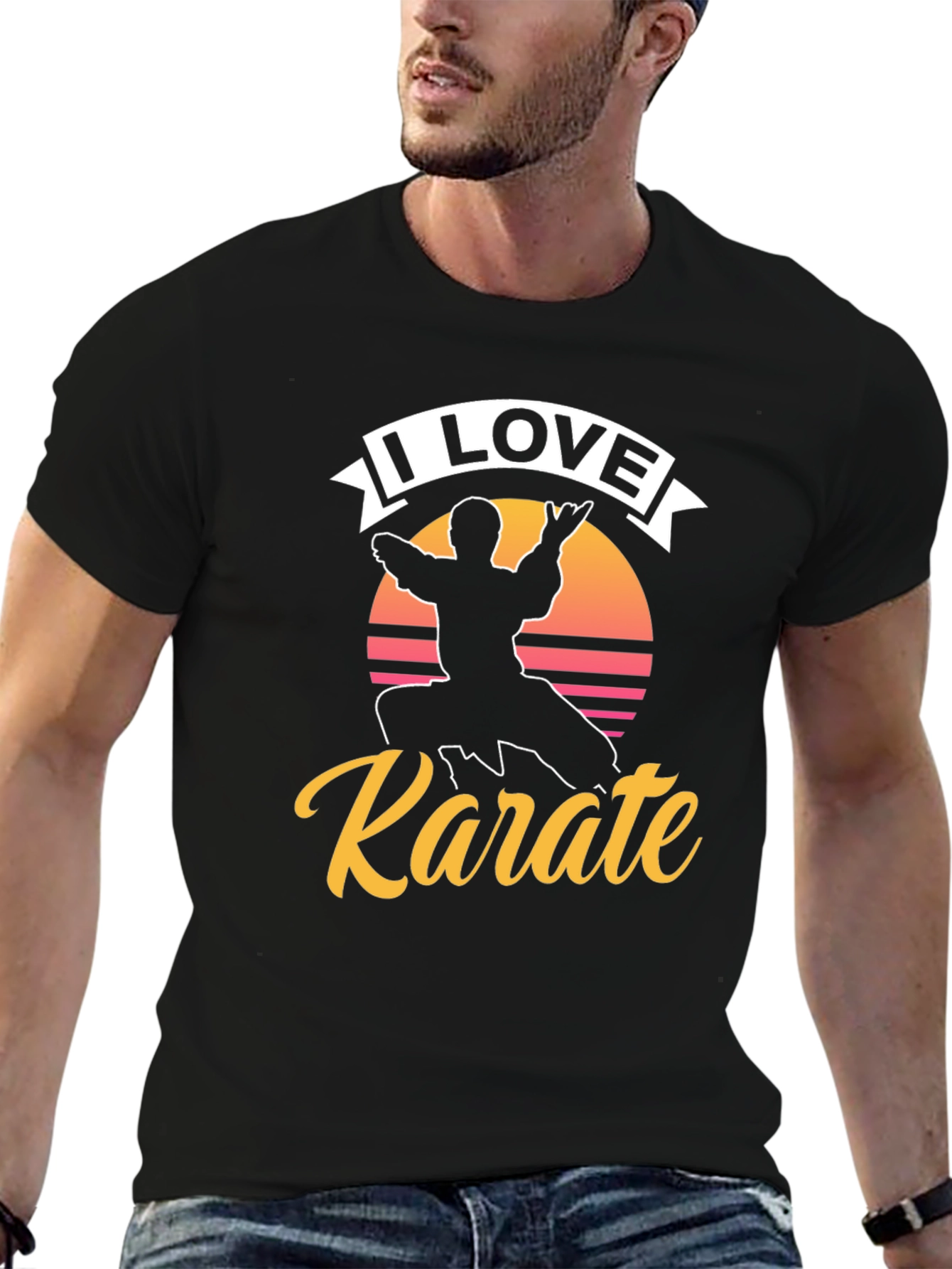I Love Karate Graphic Tee - Martial Arts Shirt