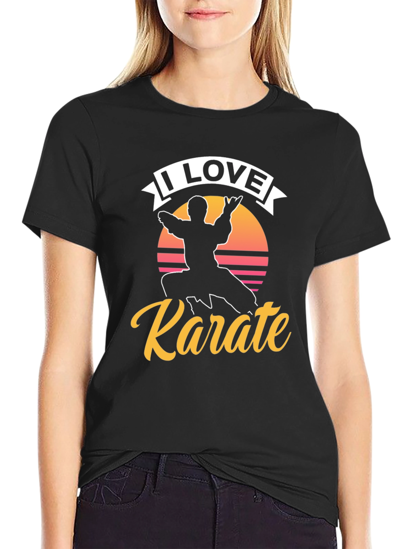 I Love Karate Graphic Tee - Martial Arts Shirt