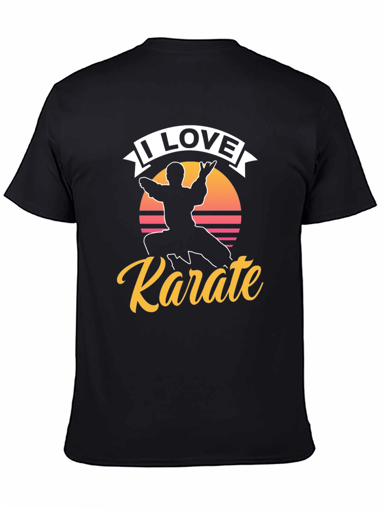 I Love Karate Graphic Tee - Martial Arts Shirt