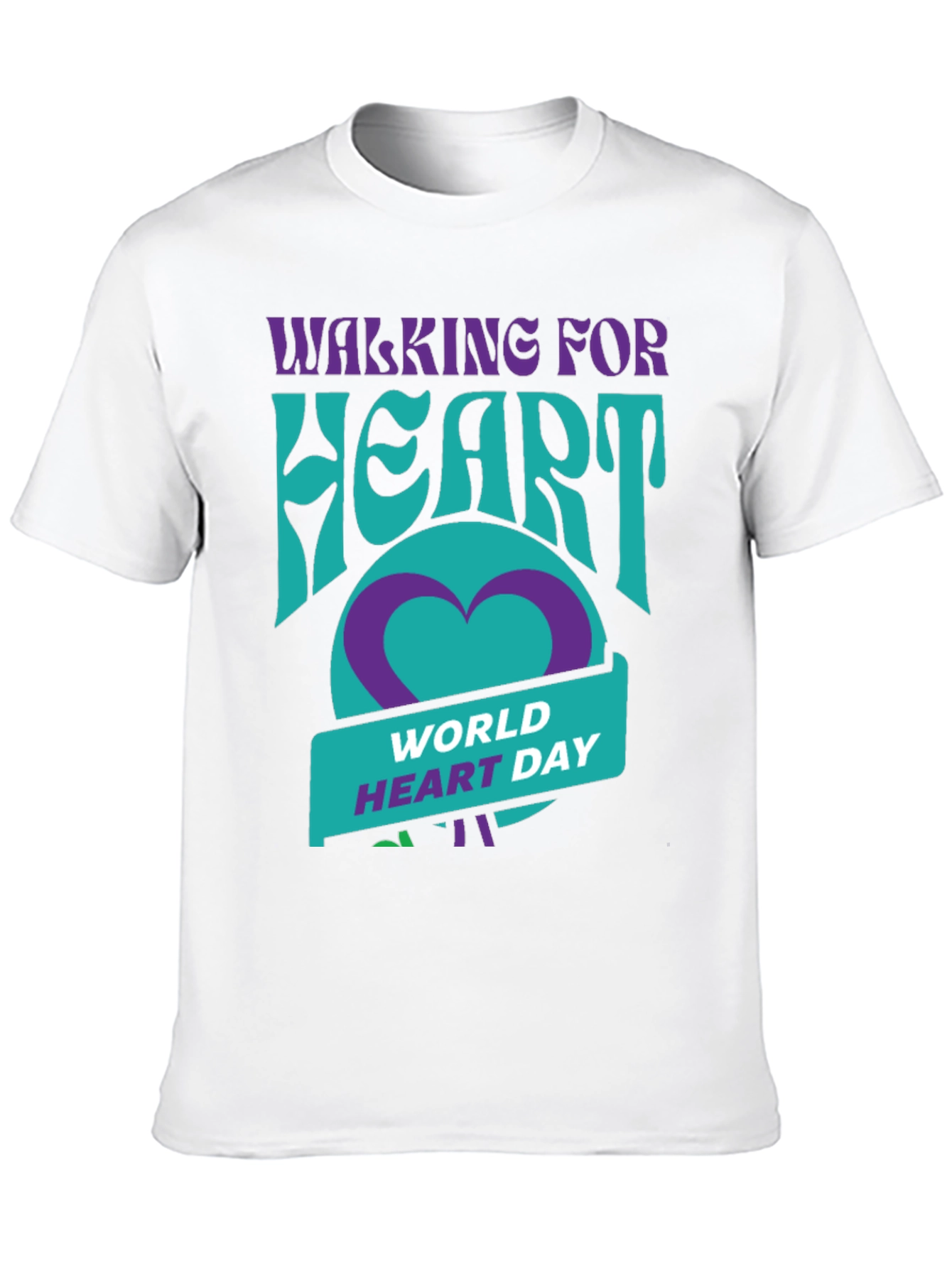 Walking for Heart World Heart Day T-Shirt