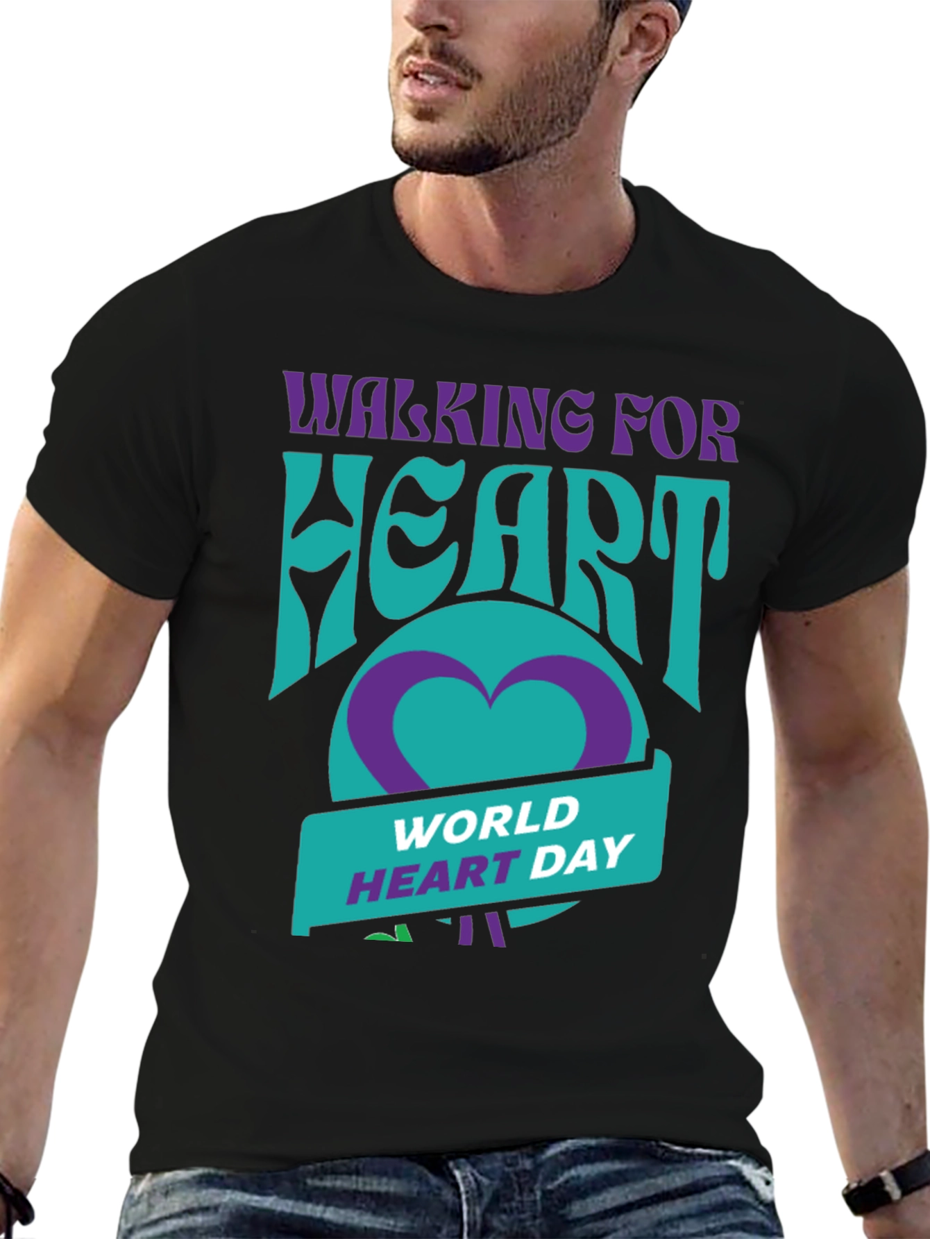 Walking for Heart World Heart Day T-Shirt