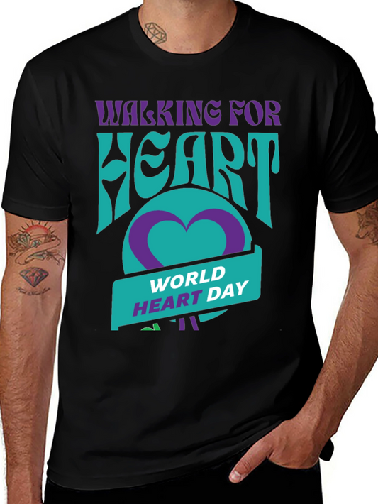Walking for Heart World Heart Day T-Shirt