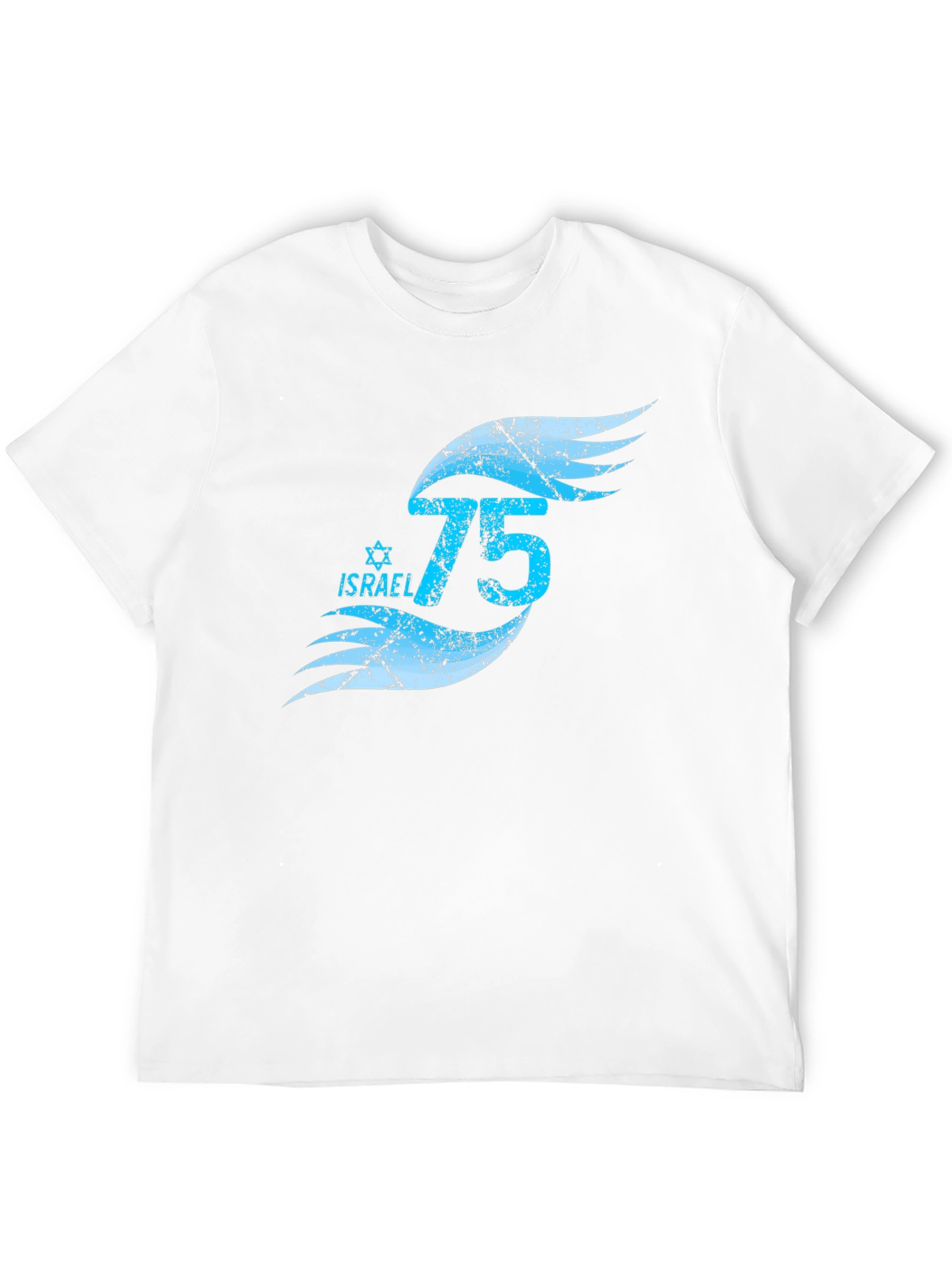 Israel 75th Anniversary Graphic Tee - Black