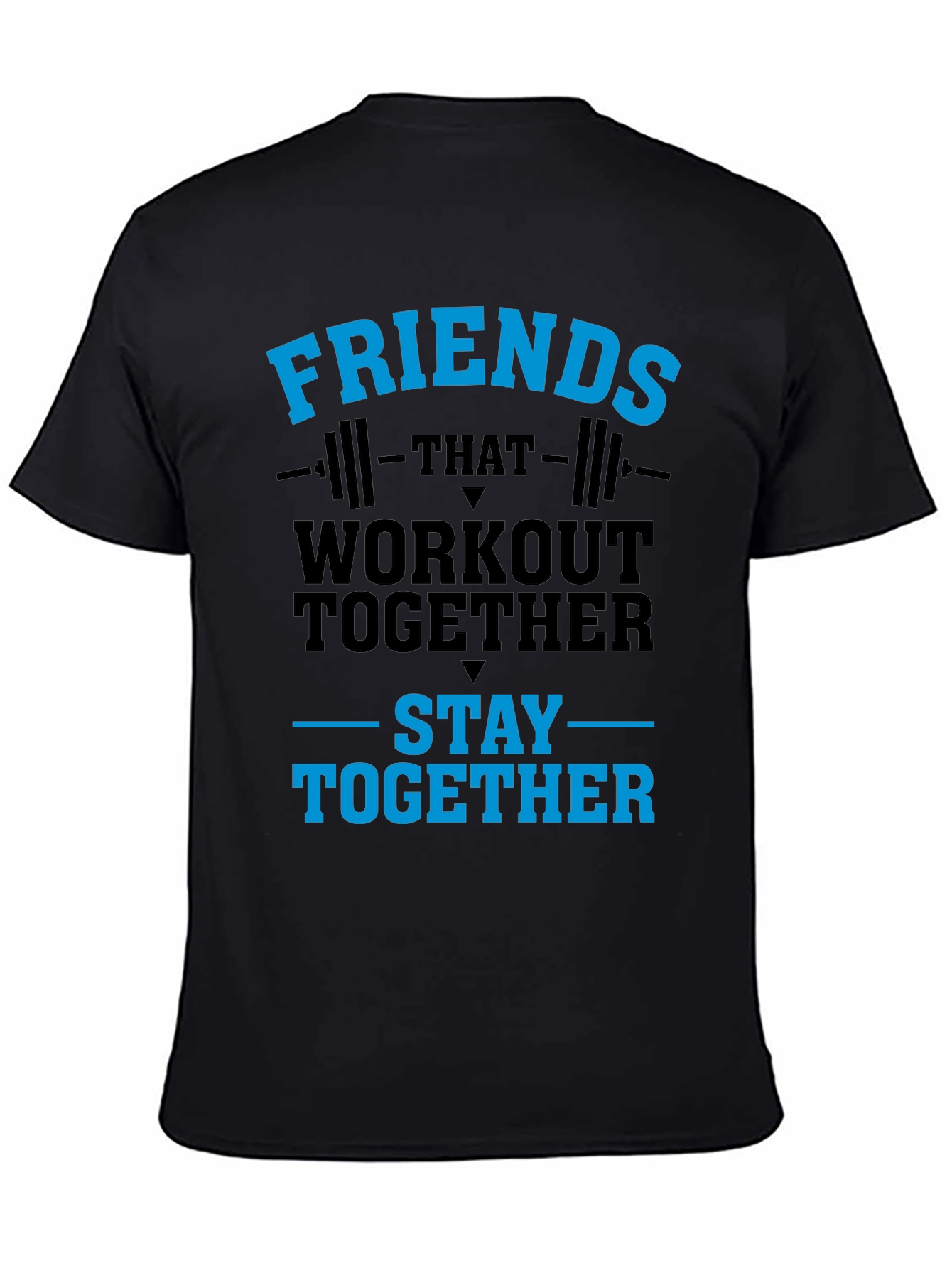 Workout Together T-Shirt Friends Gym Tee