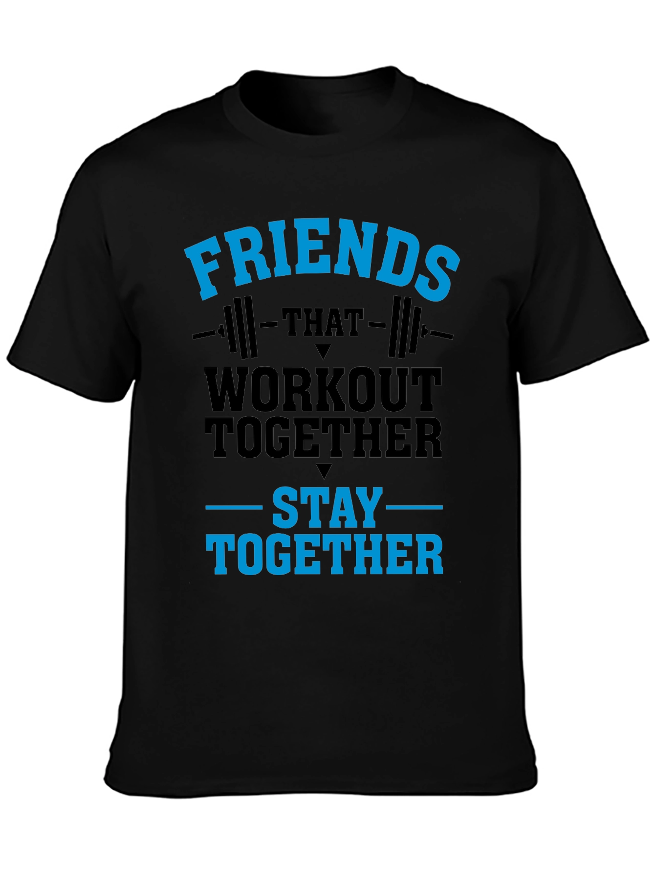 Workout Together T-Shirt Friends Gym Tee