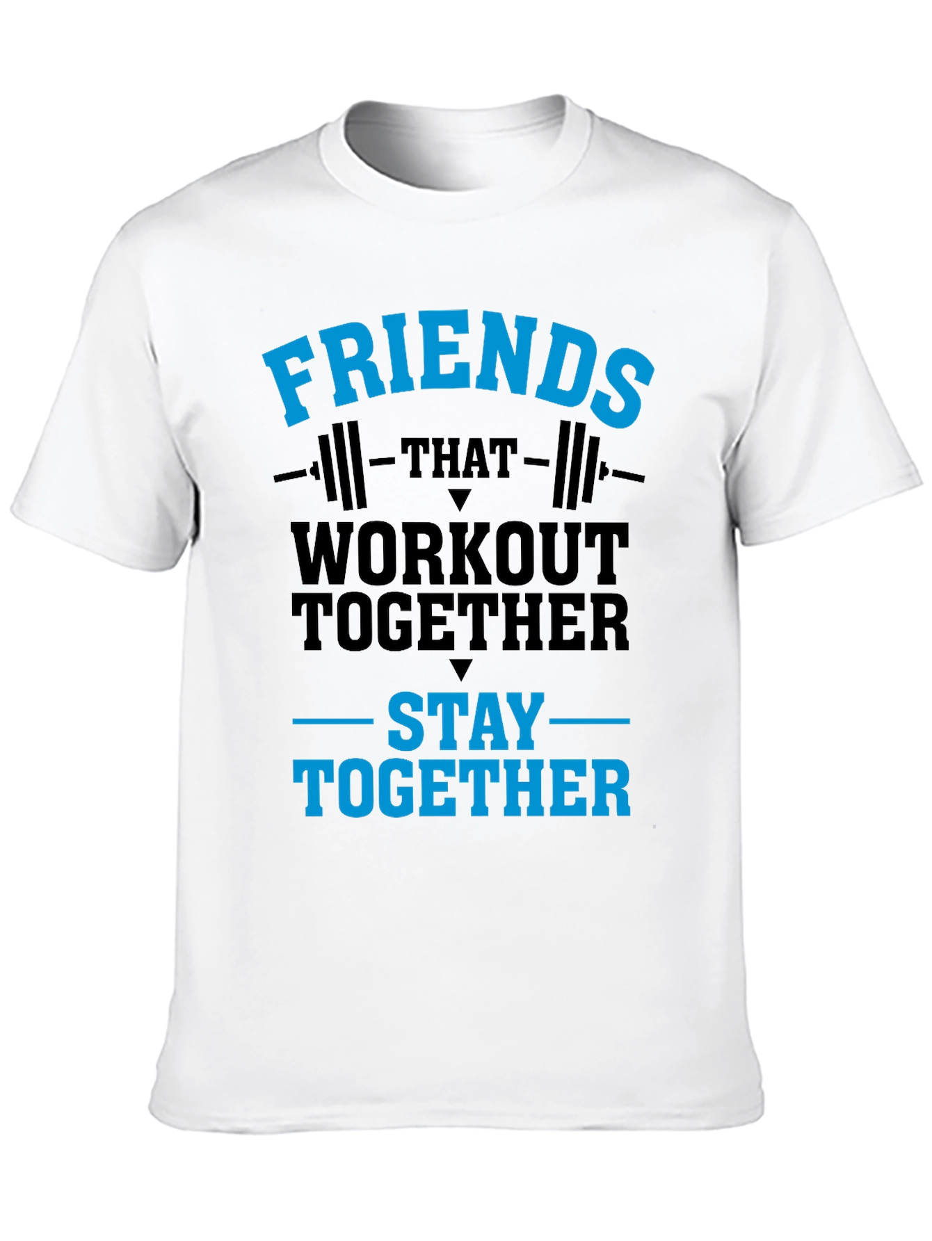 Workout Together T-Shirt Friends Gym Tee