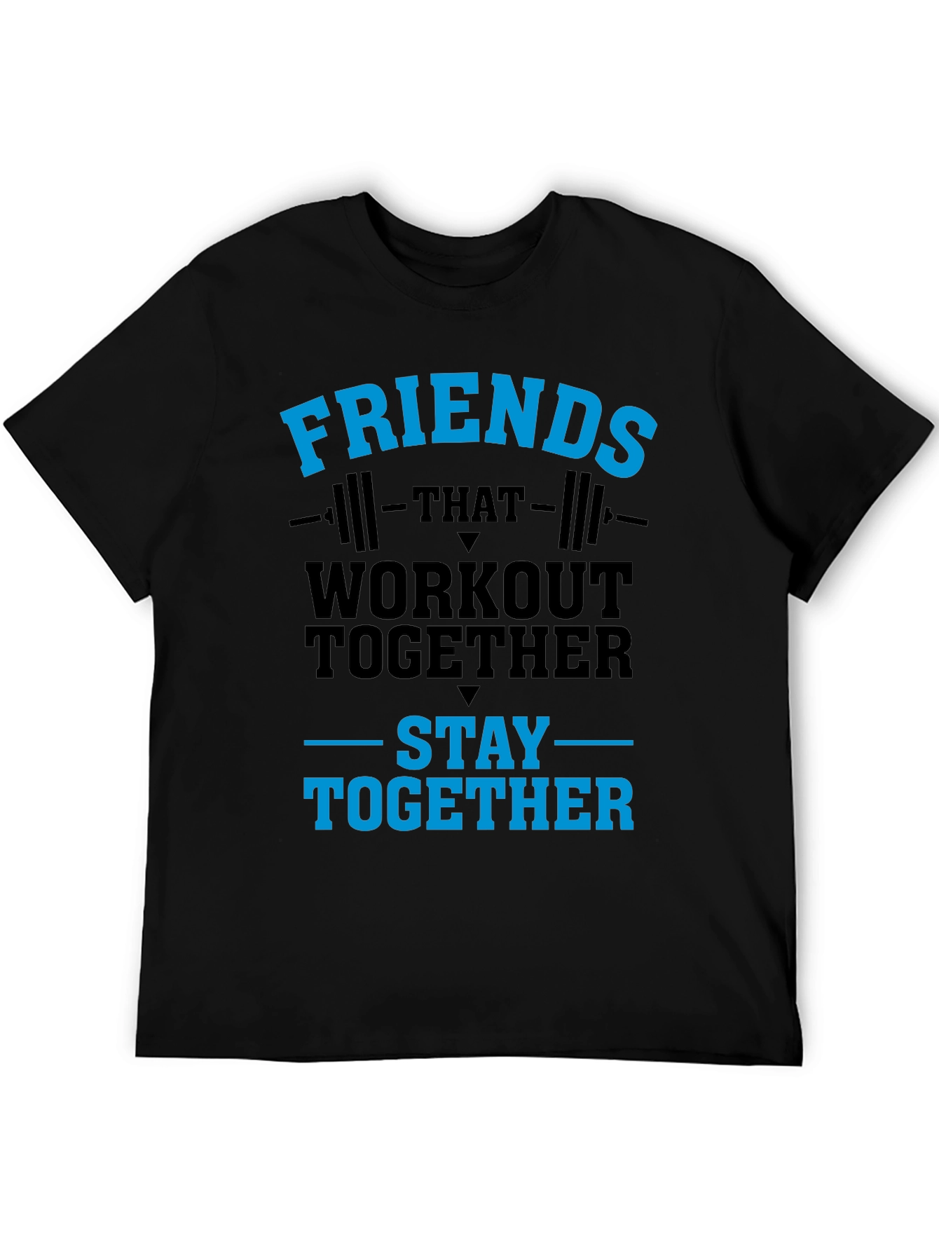 Workout Together T-Shirt Friends Gym Tee