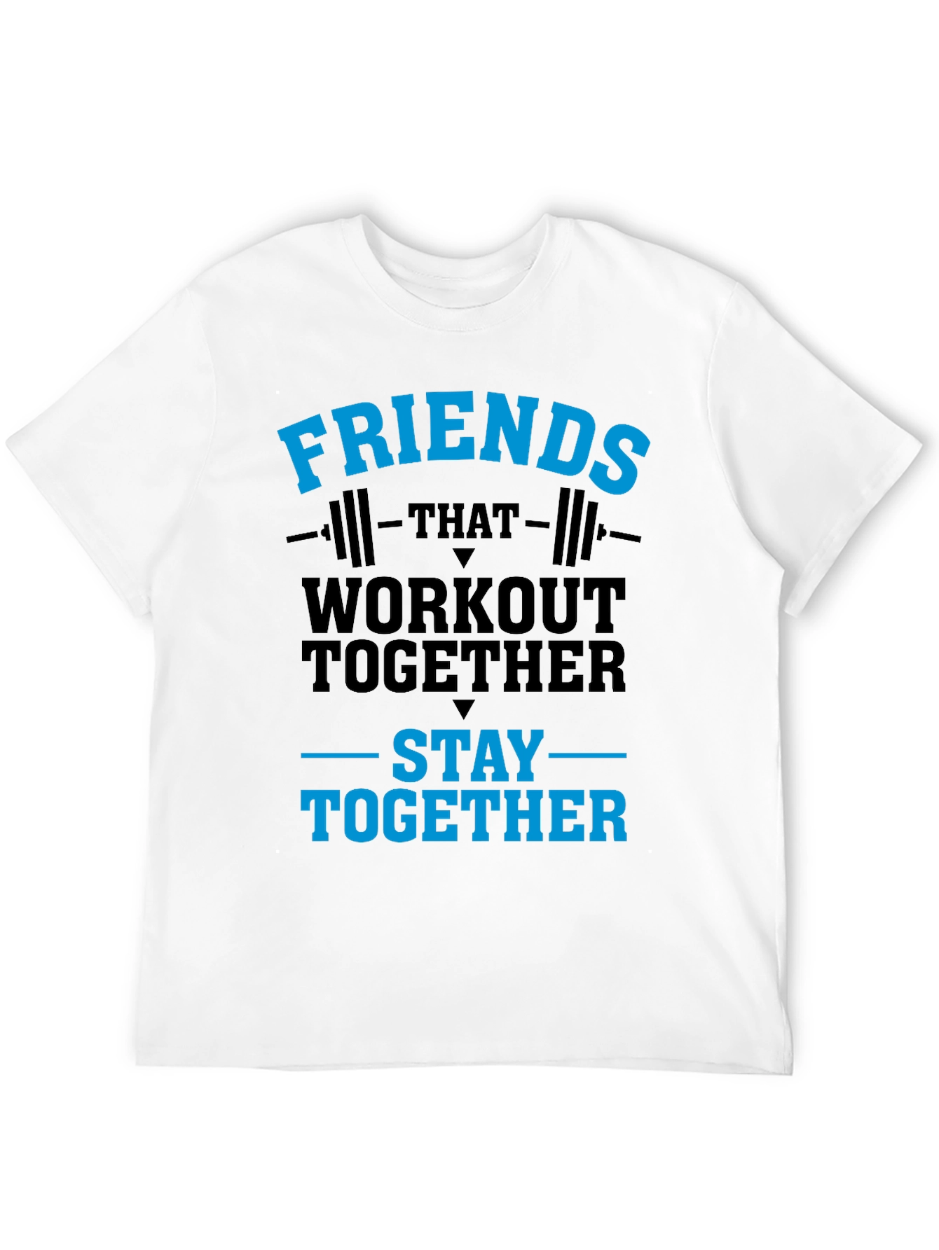 Workout Together T-Shirt Friends Gym Tee
