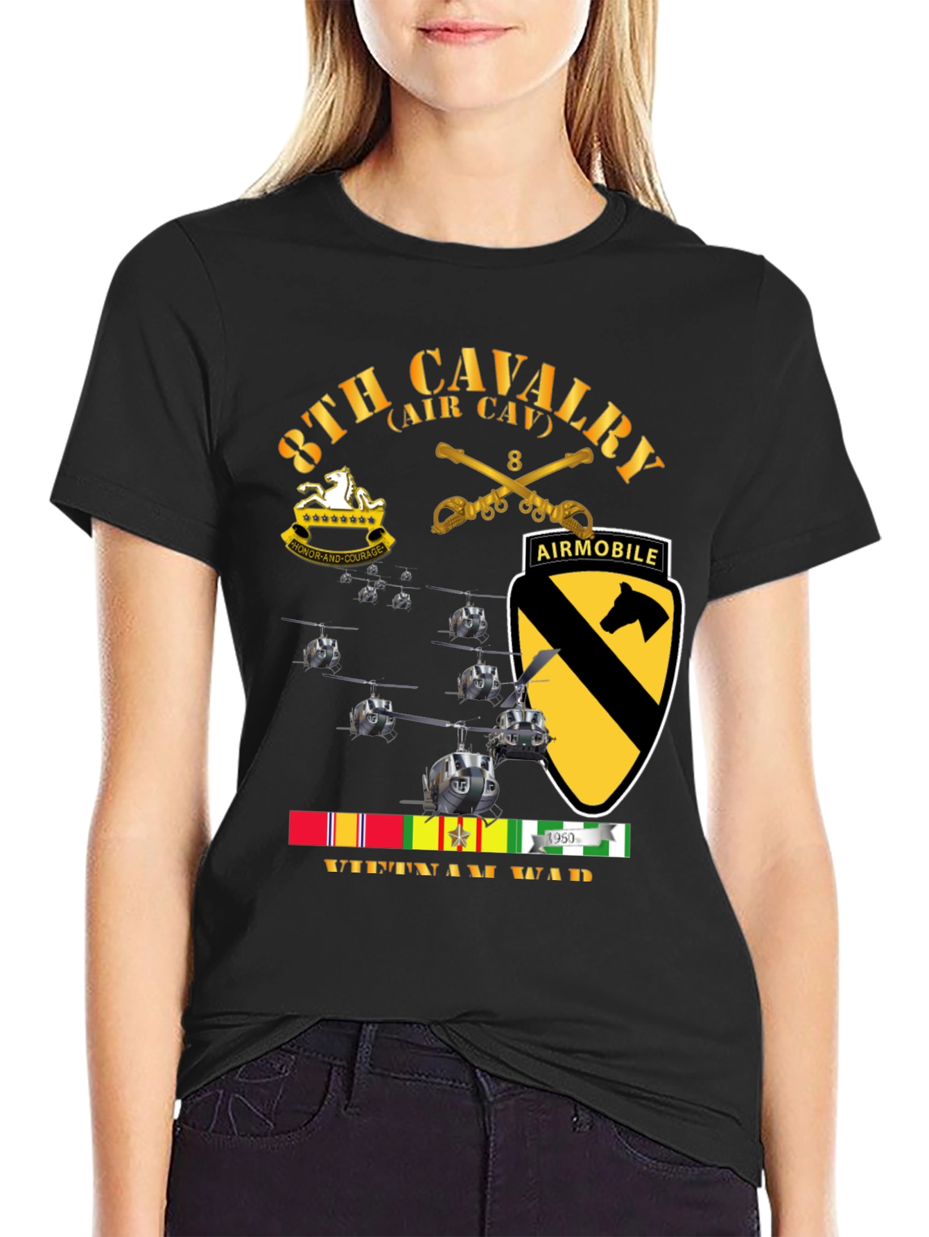 8th Cavalry Vietnam War T-Shirt