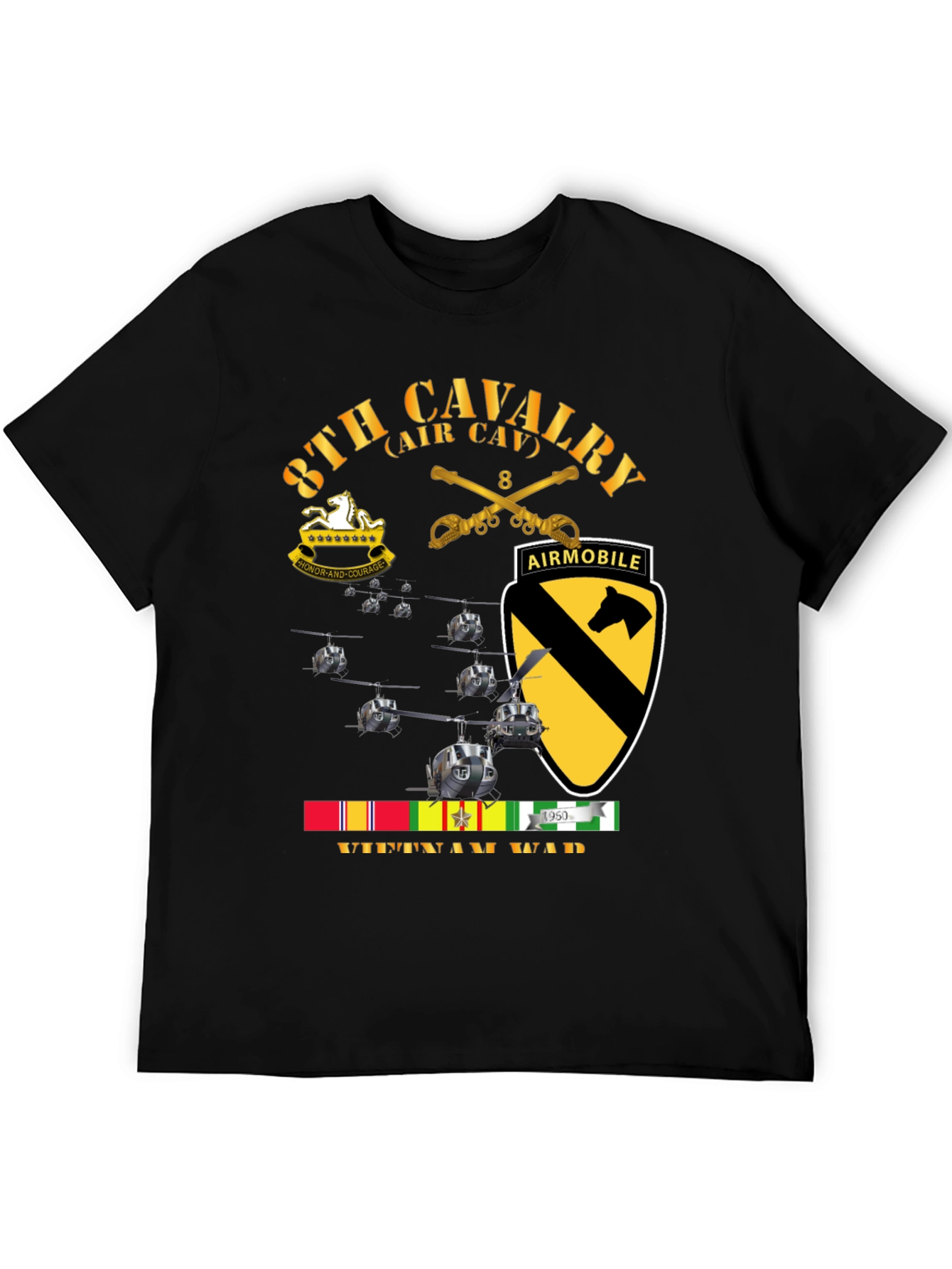 8th Cavalry Vietnam War T-Shirt
