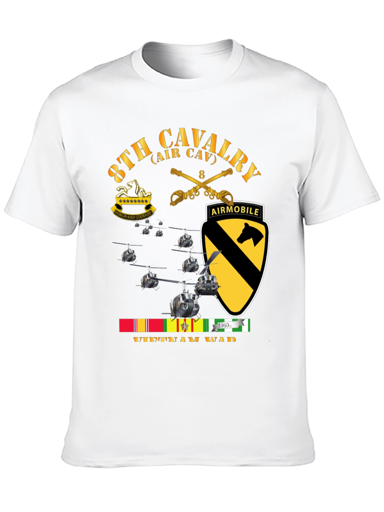 8th Cavalry Vietnam War T-Shirt