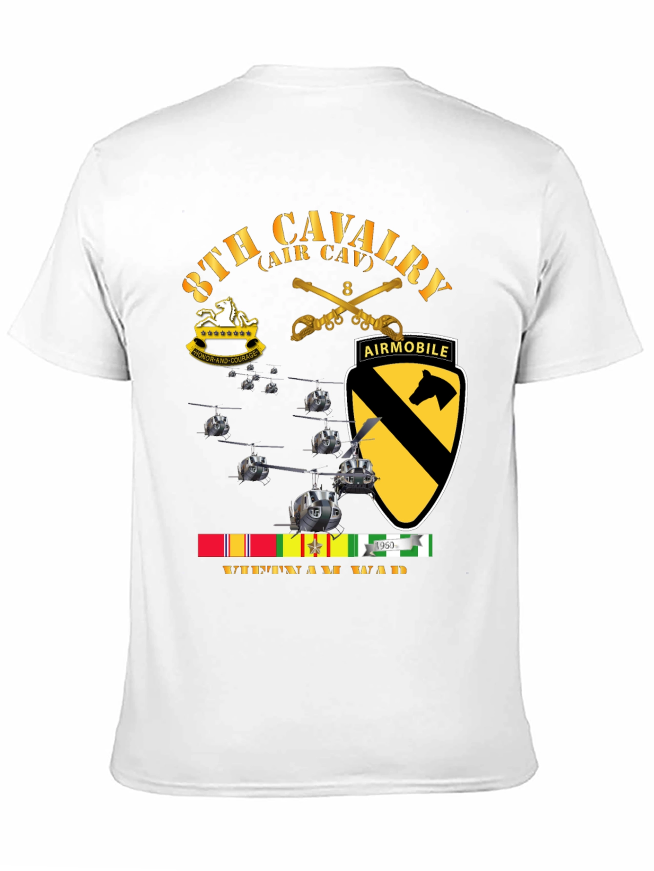 8th Cavalry Vietnam War T-Shirt