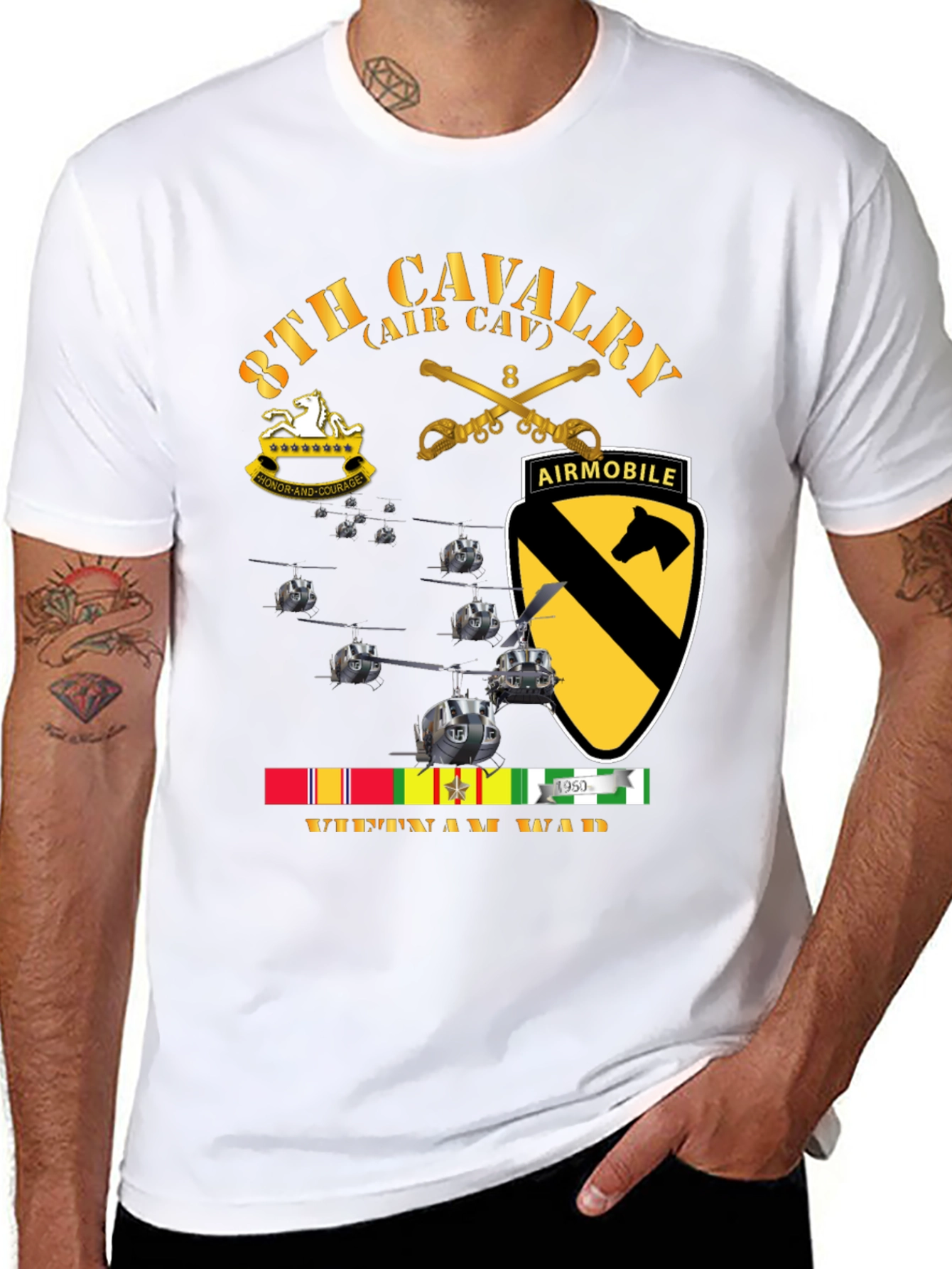 8th Cavalry Vietnam War T-Shirt