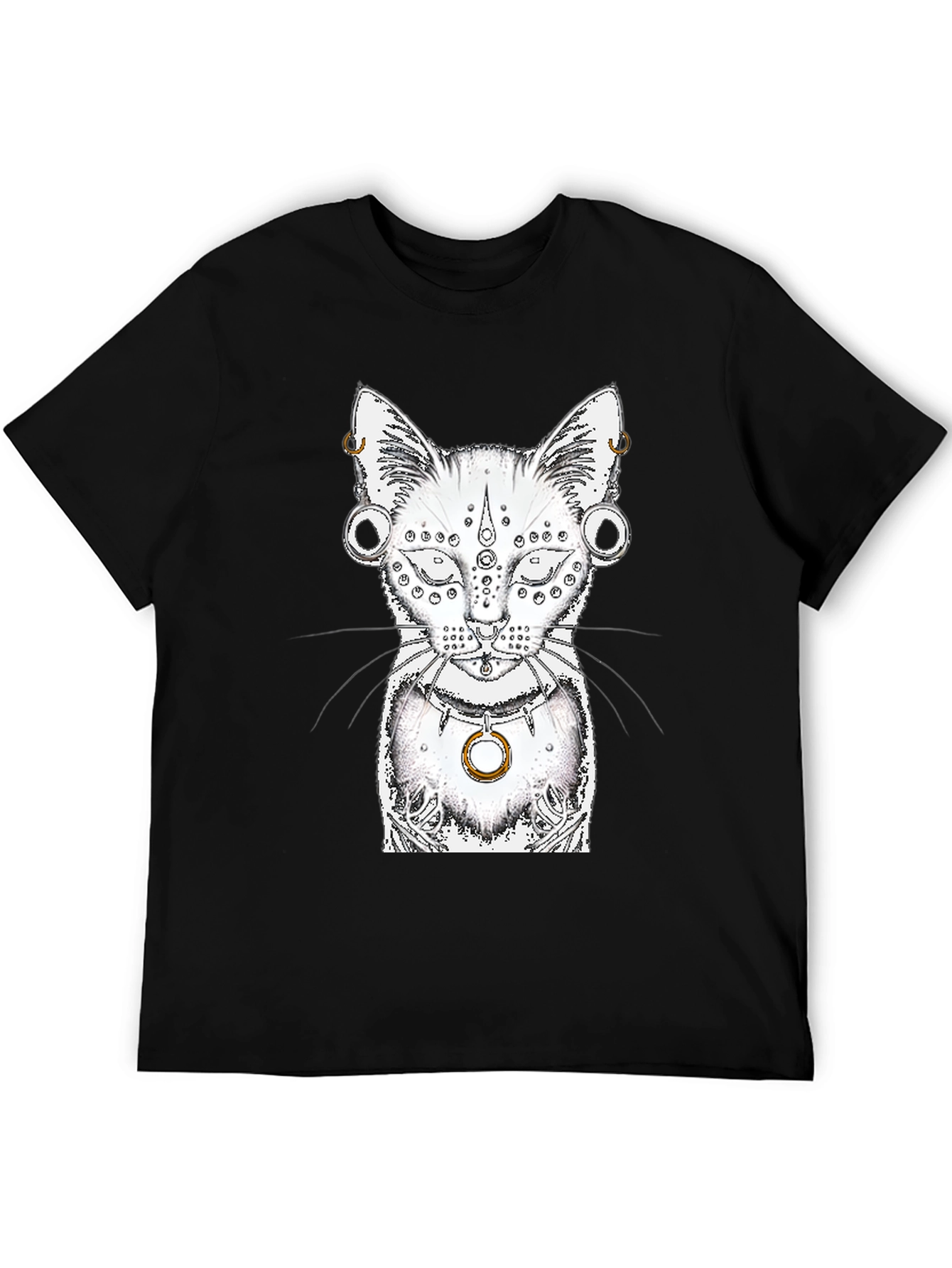 Mystic Cat Graphic Tee - Unique Design