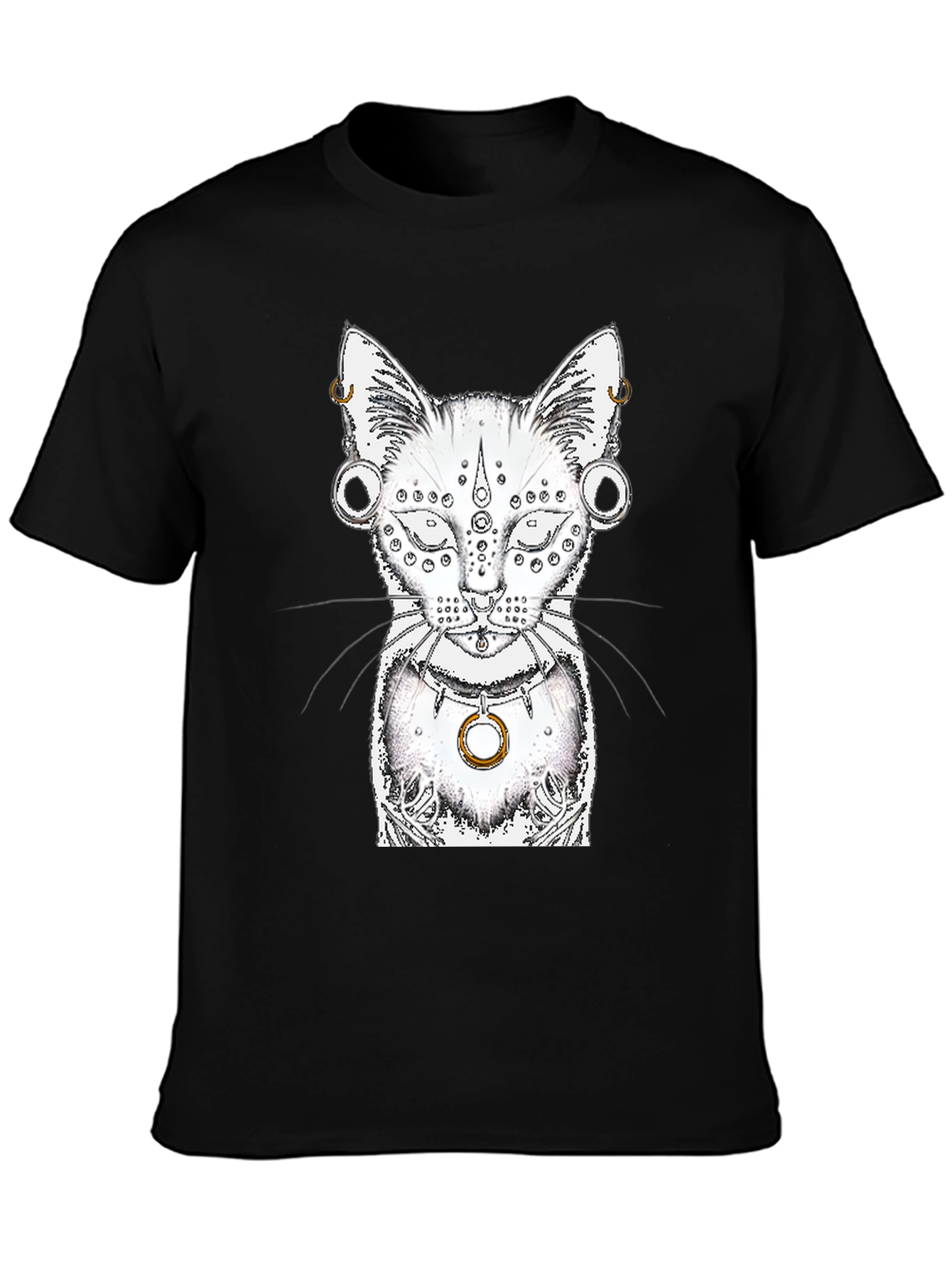 Mystic Cat Graphic Tee - Unique Design