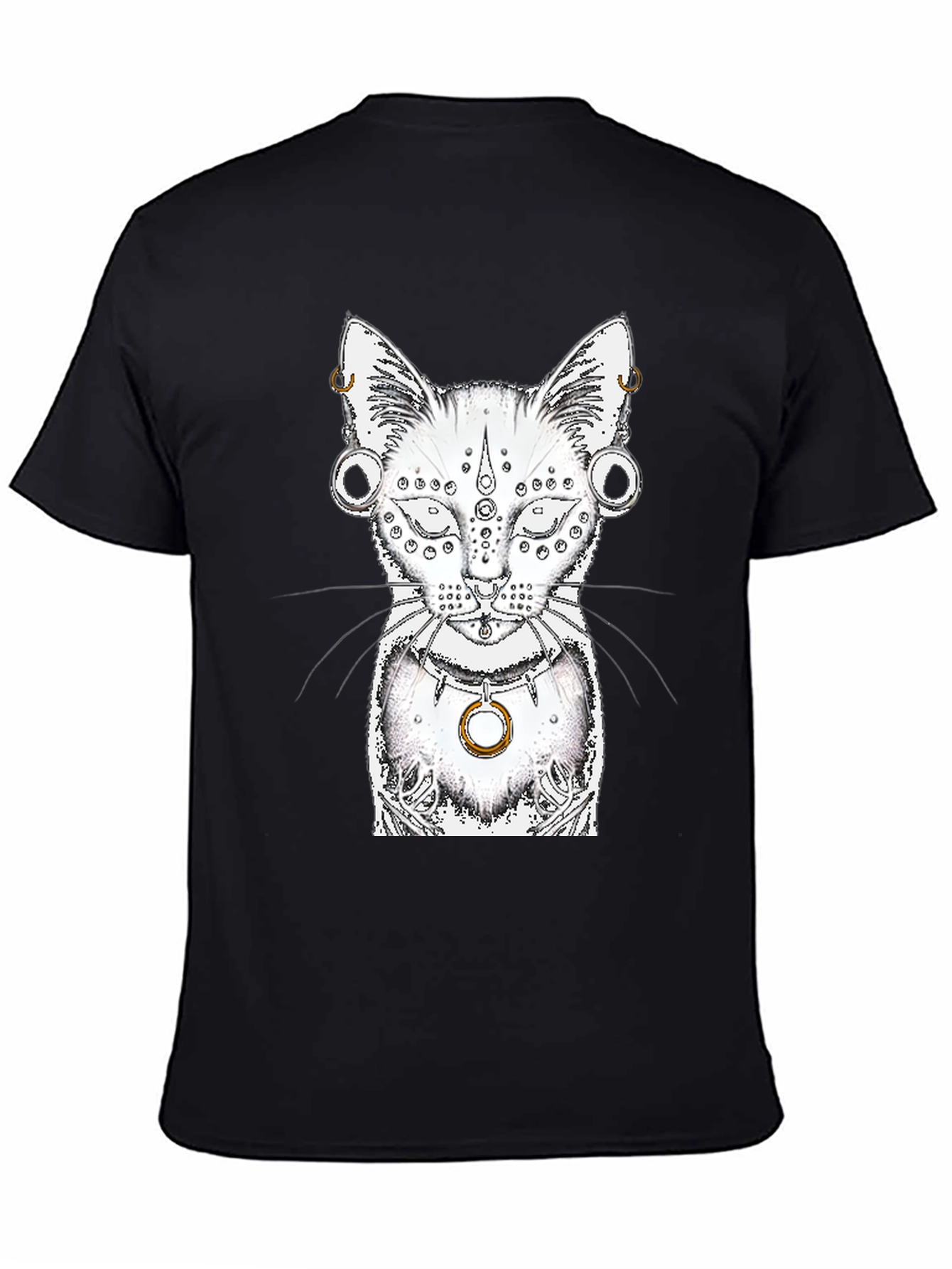 Mystic Cat Graphic Tee - Unique Design