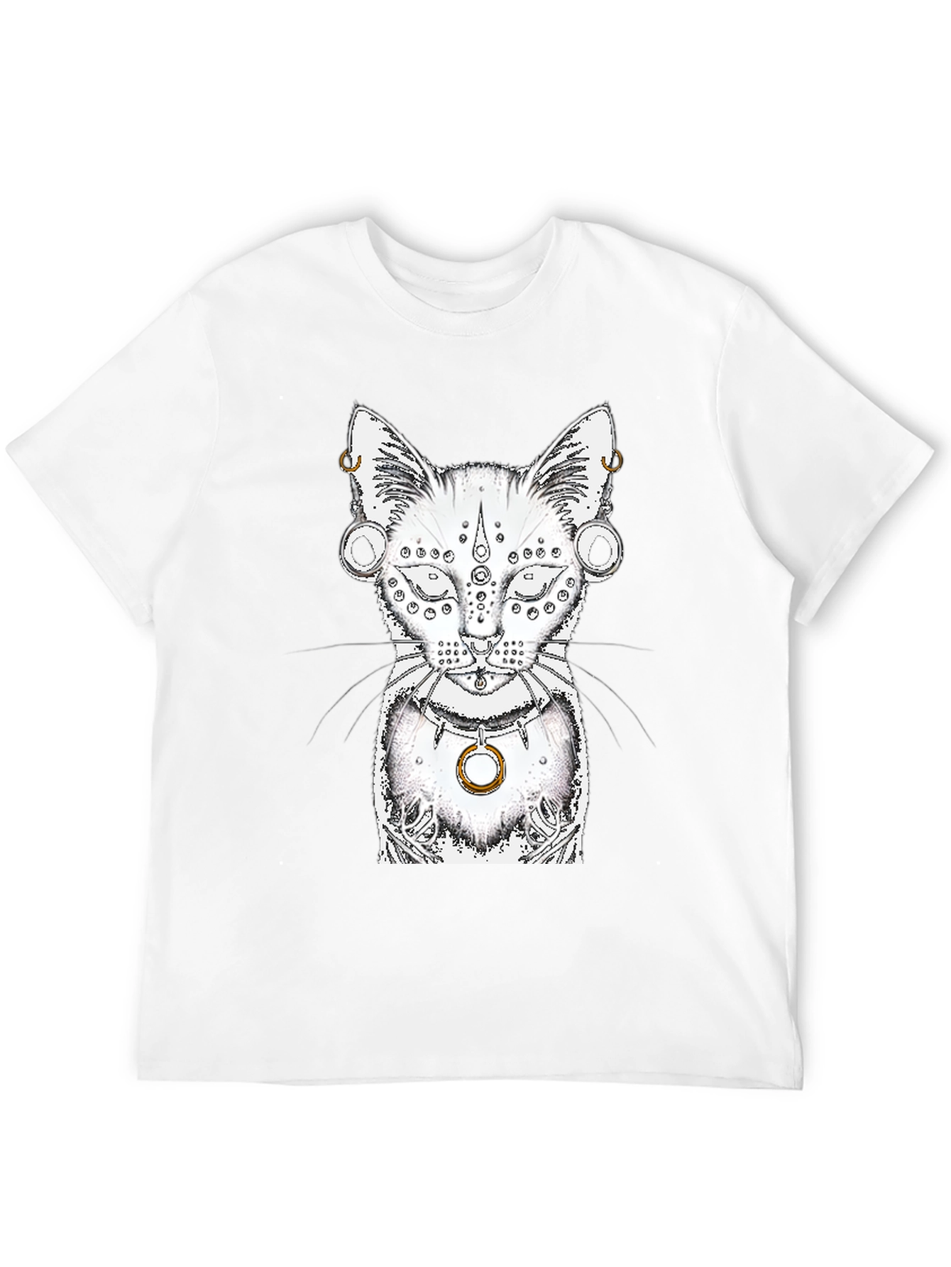 Mystic Cat Graphic Tee - Unique Design