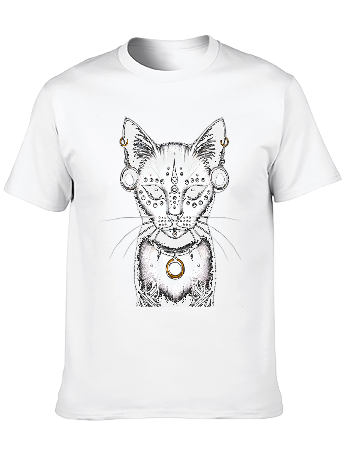 Mystic Cat Graphic Tee - Unique Design