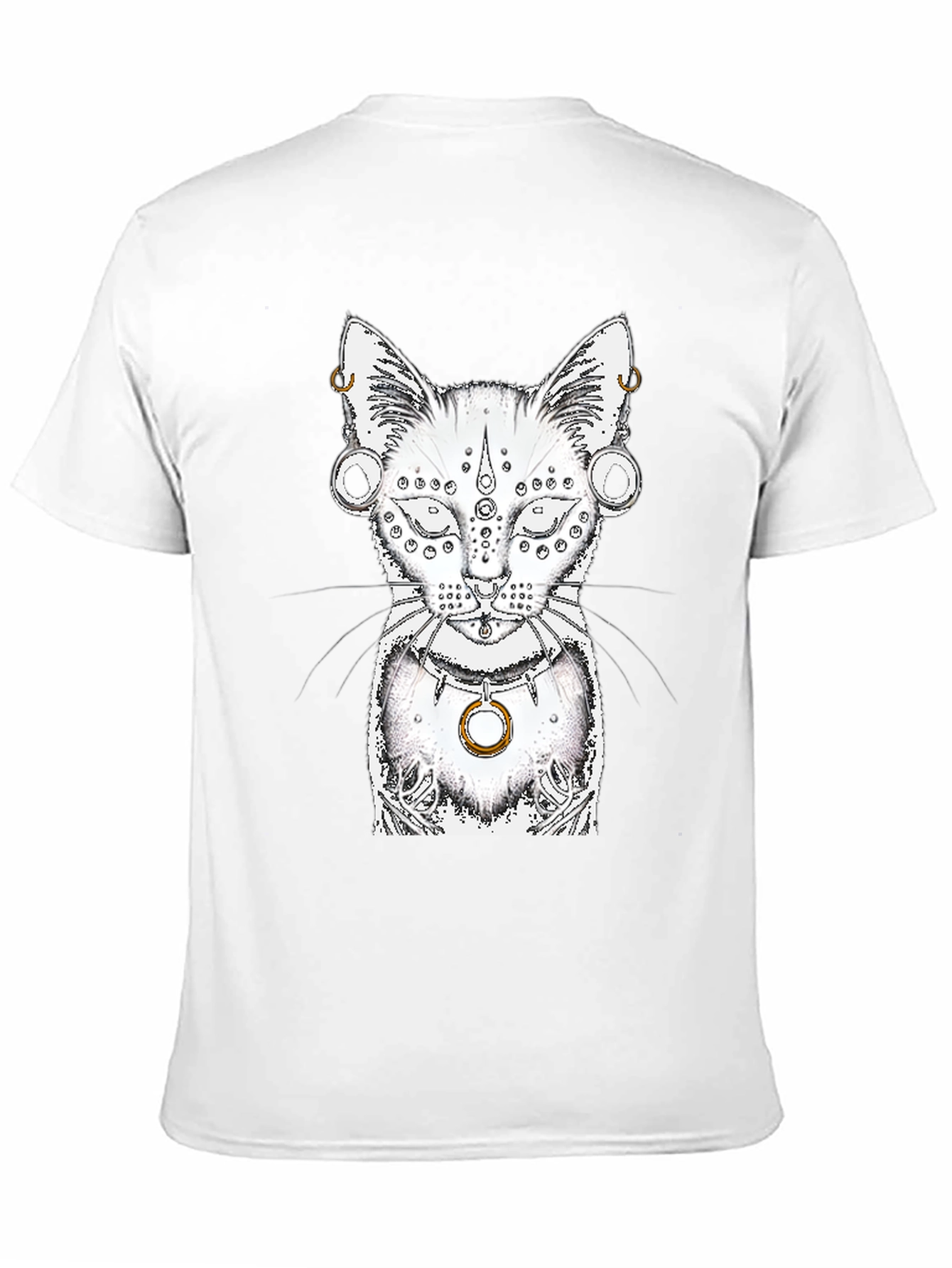 Mystic Cat Graphic Tee - Unique Design