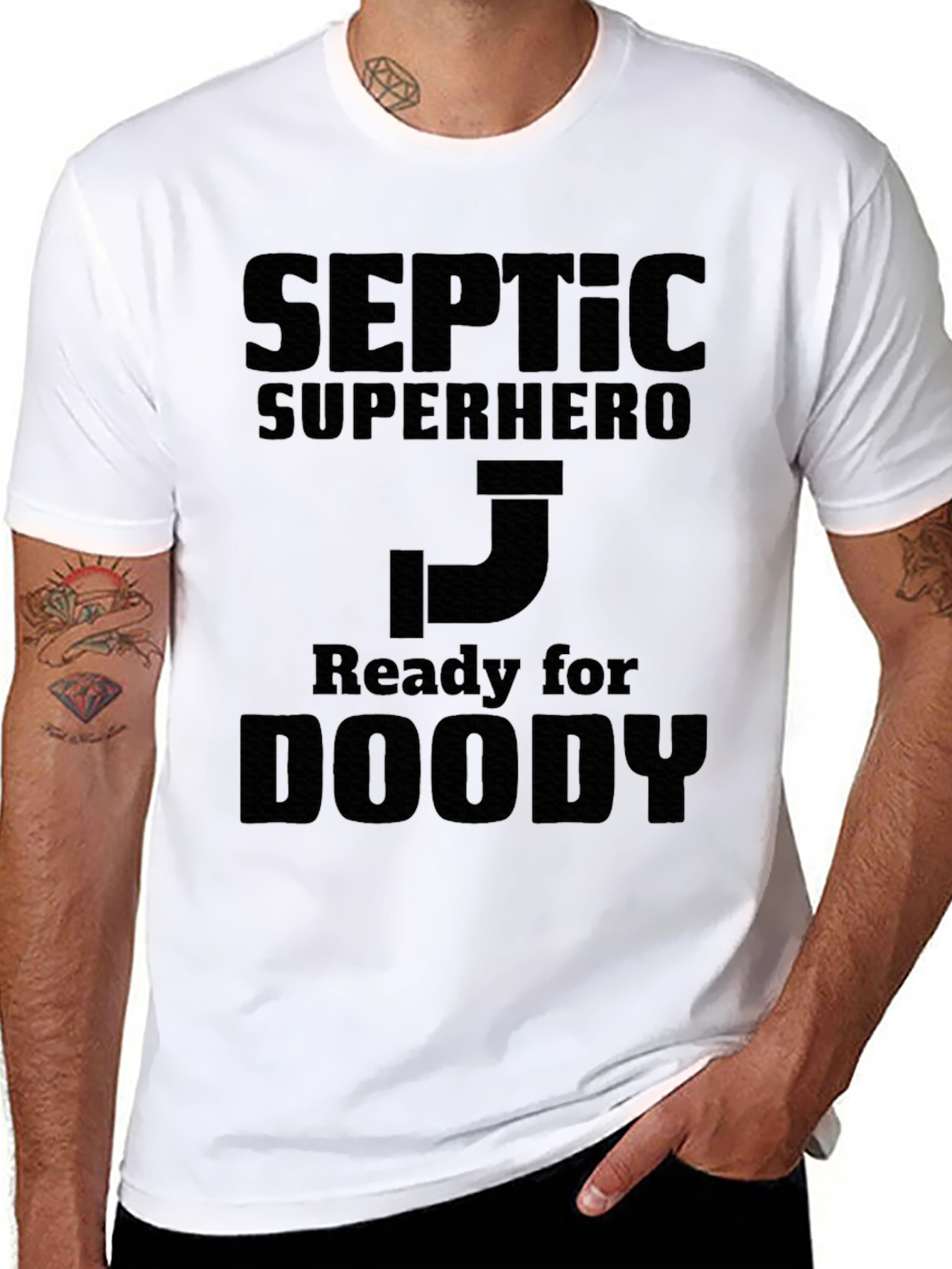 Septic Superhero Ready for Doody T-Shirt