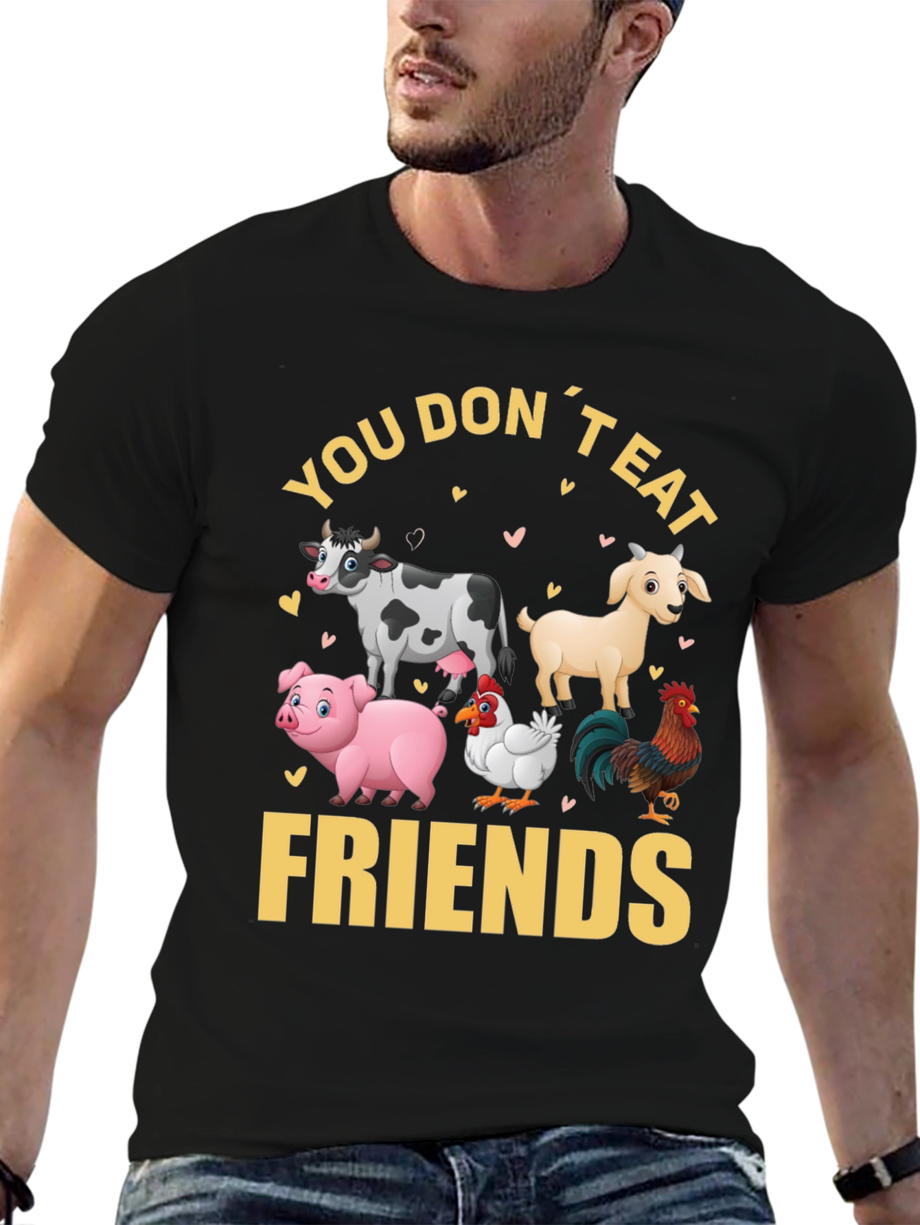 Vegan T-Shirt - You Dont Eat Friends