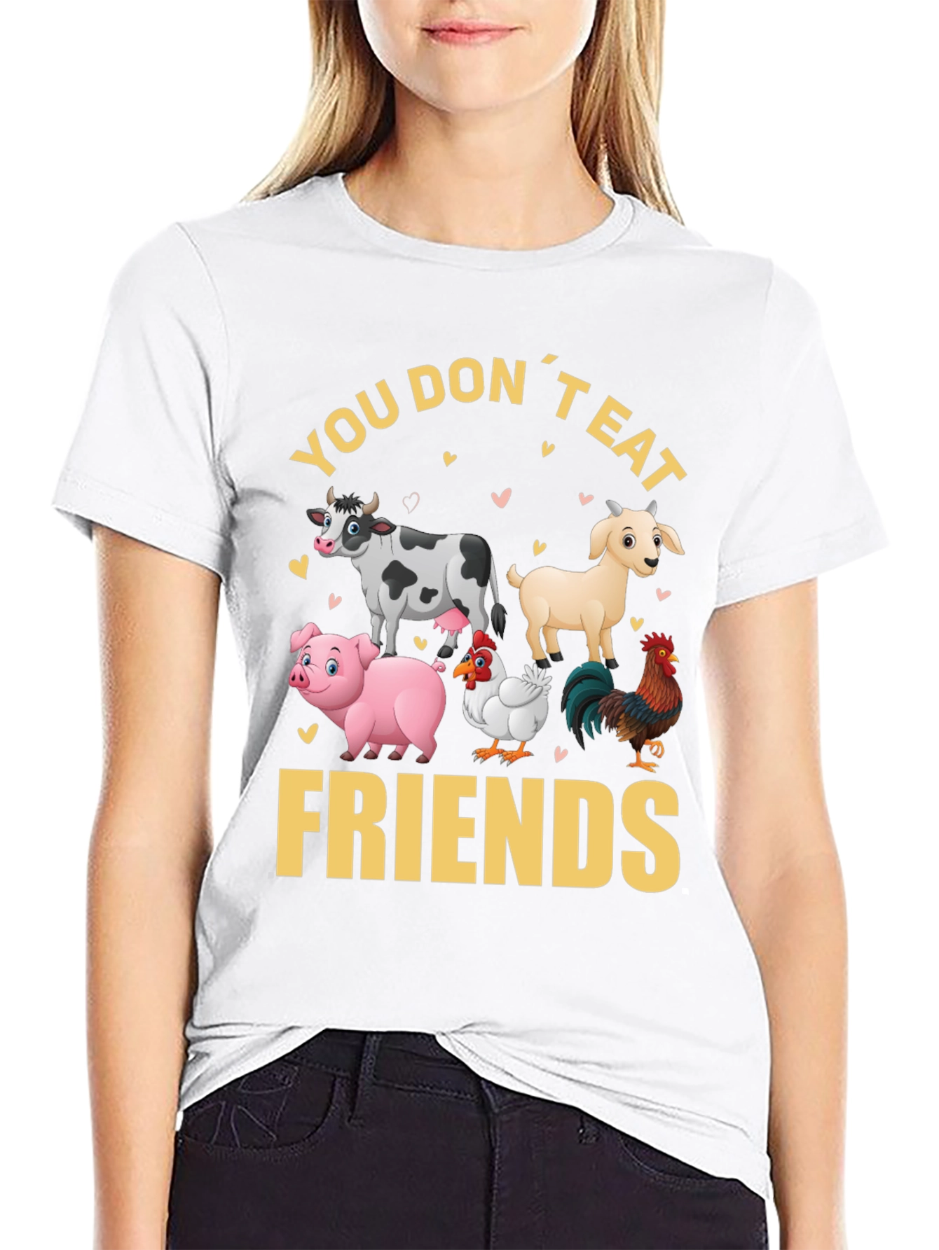 Vegan T-Shirt - You Dont Eat Friends
