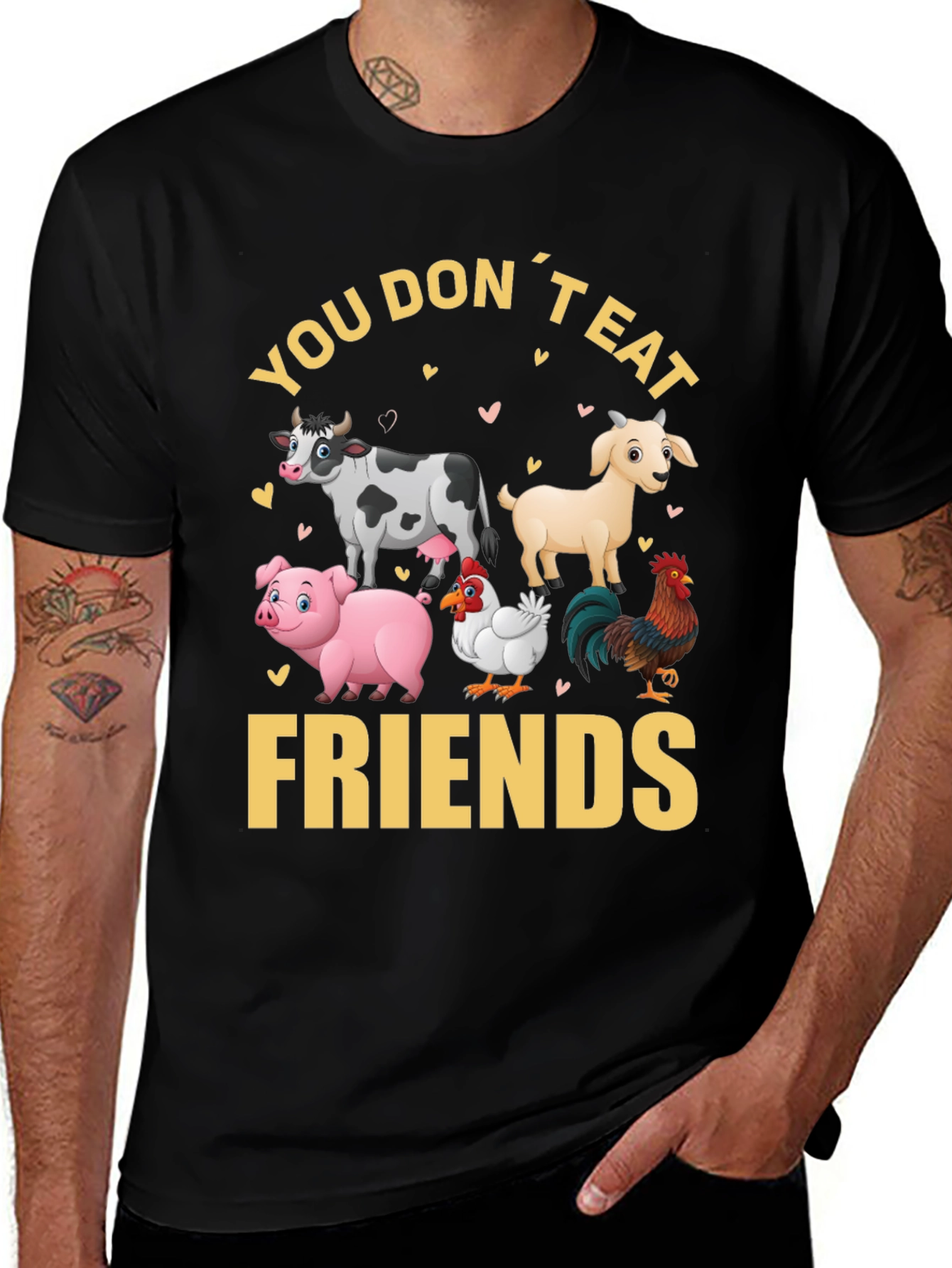 Vegan T-Shirt - You Dont Eat Friends
