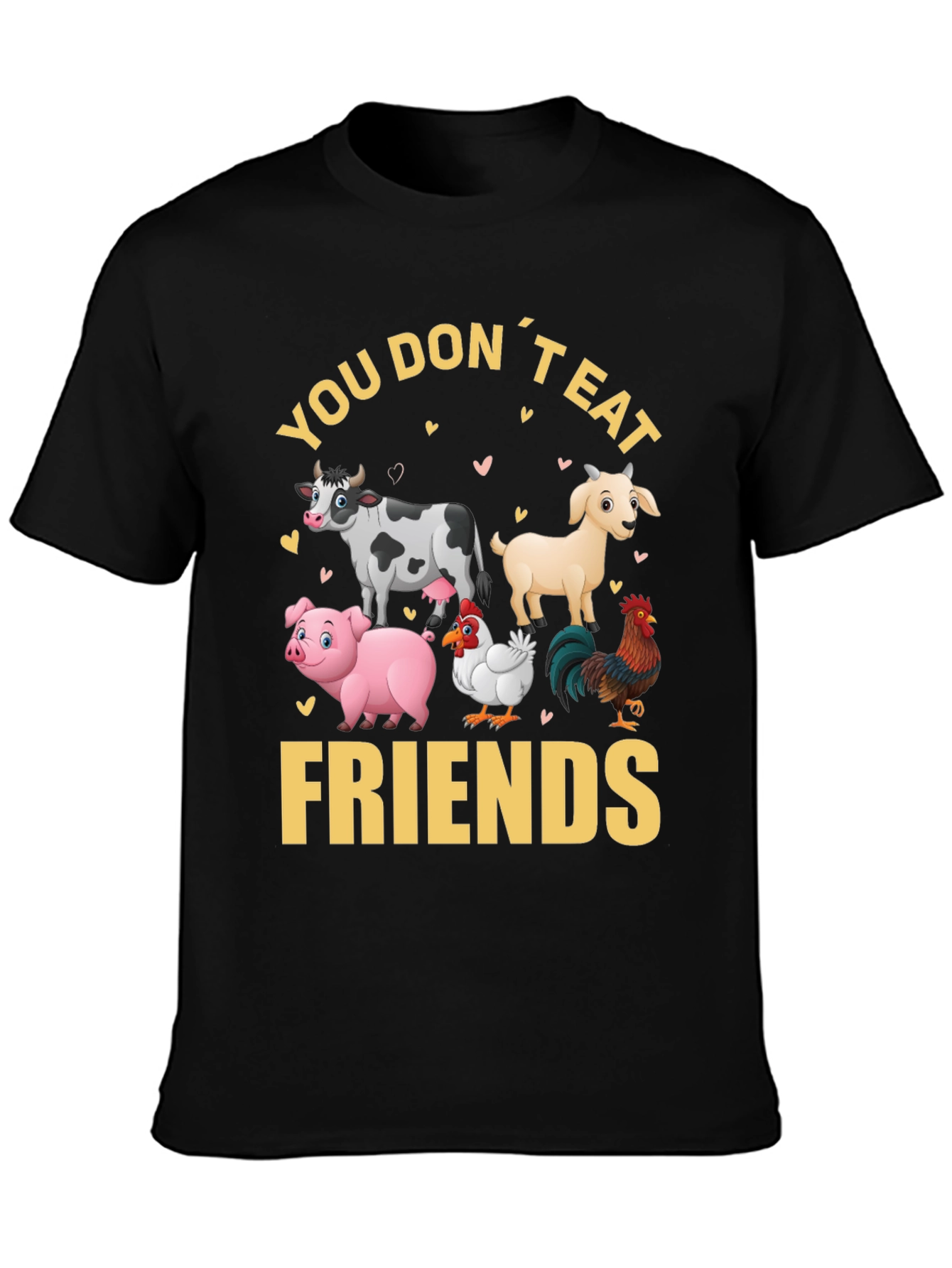 Vegan T-Shirt - You Dont Eat Friends
