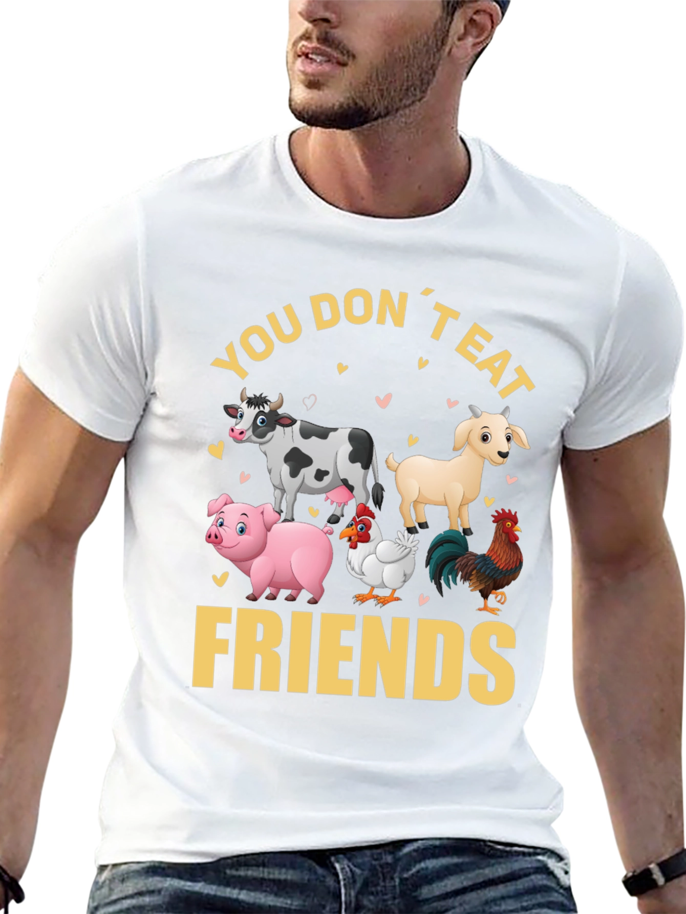 Vegan T-Shirt - You Dont Eat Friends